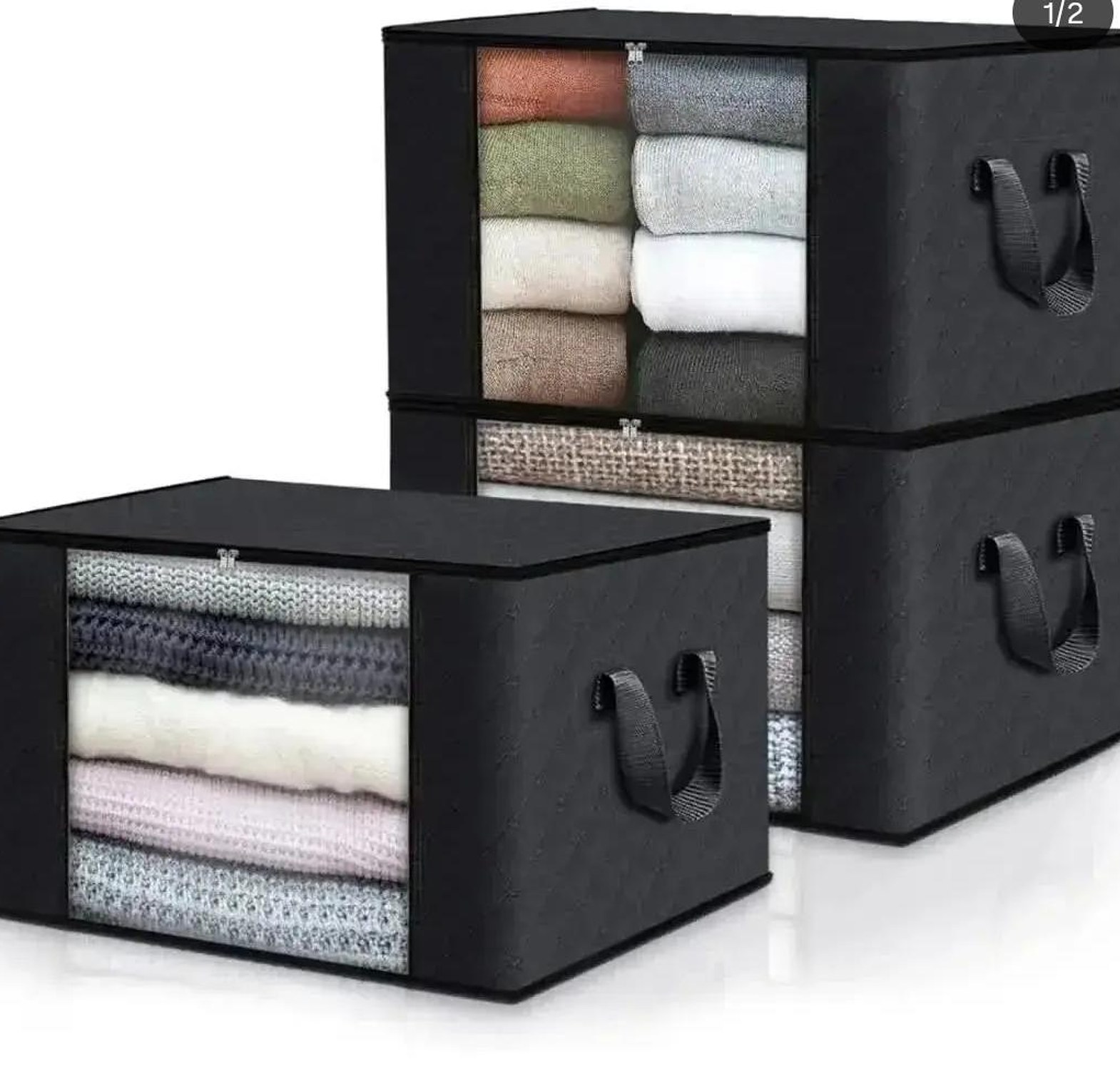 Non woven Duvet /blankets /cloth storage organizer image