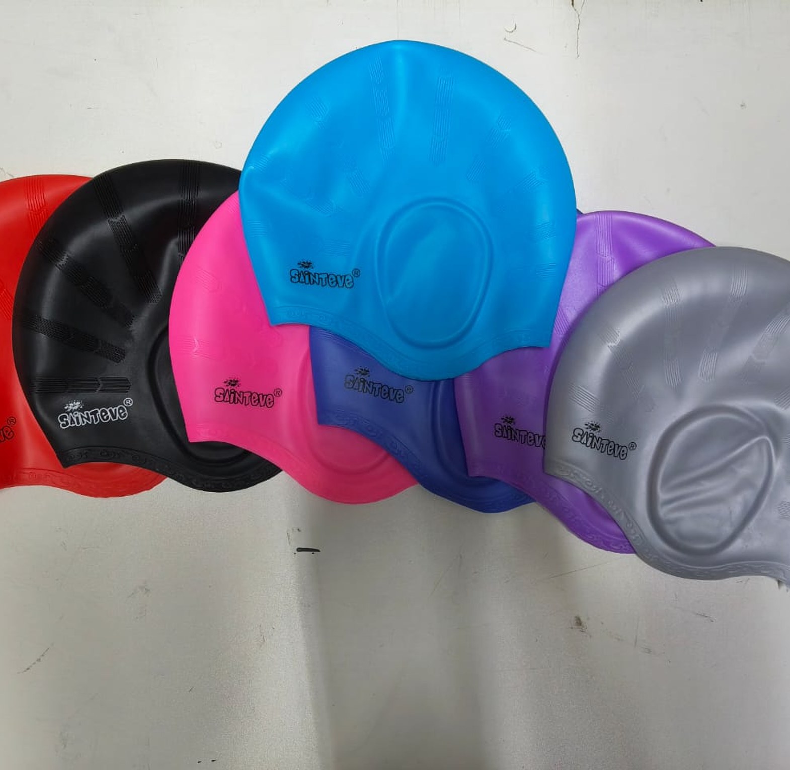 High Quality Unisex Adults Silicone Swim Cap image