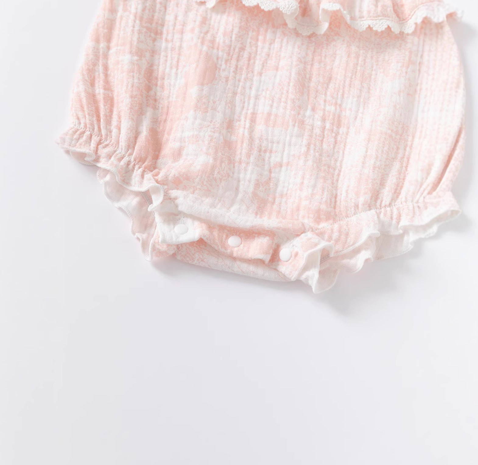 Pink Petal Muslin Romper image