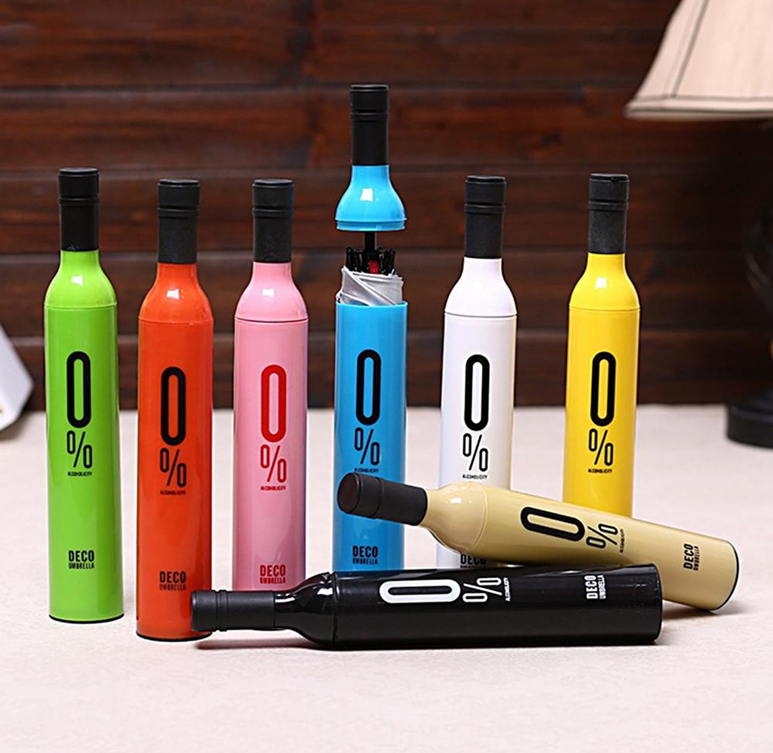 Wine Bottle Umbrella Foldable Windproof Portable Rain Umbrella for Men & Women – High Quality UV Protection Umbrella Nairobi image