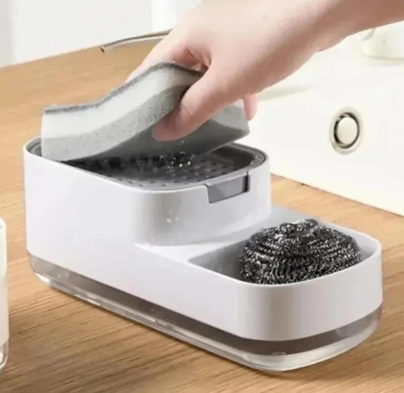 Kitchen countertop soap pump image