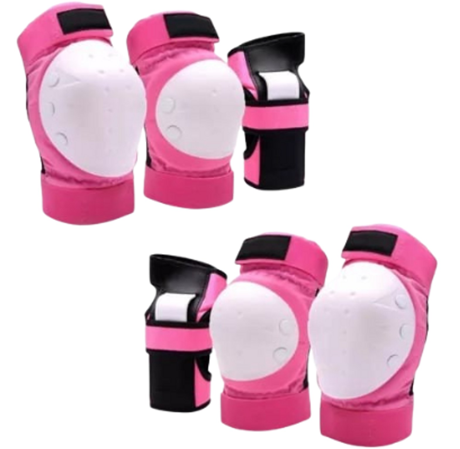 6-in-1 Kids Protective Gear Set – Includes 2 knee pads, 2 wrist guards, and 2 palm guards or gloves image