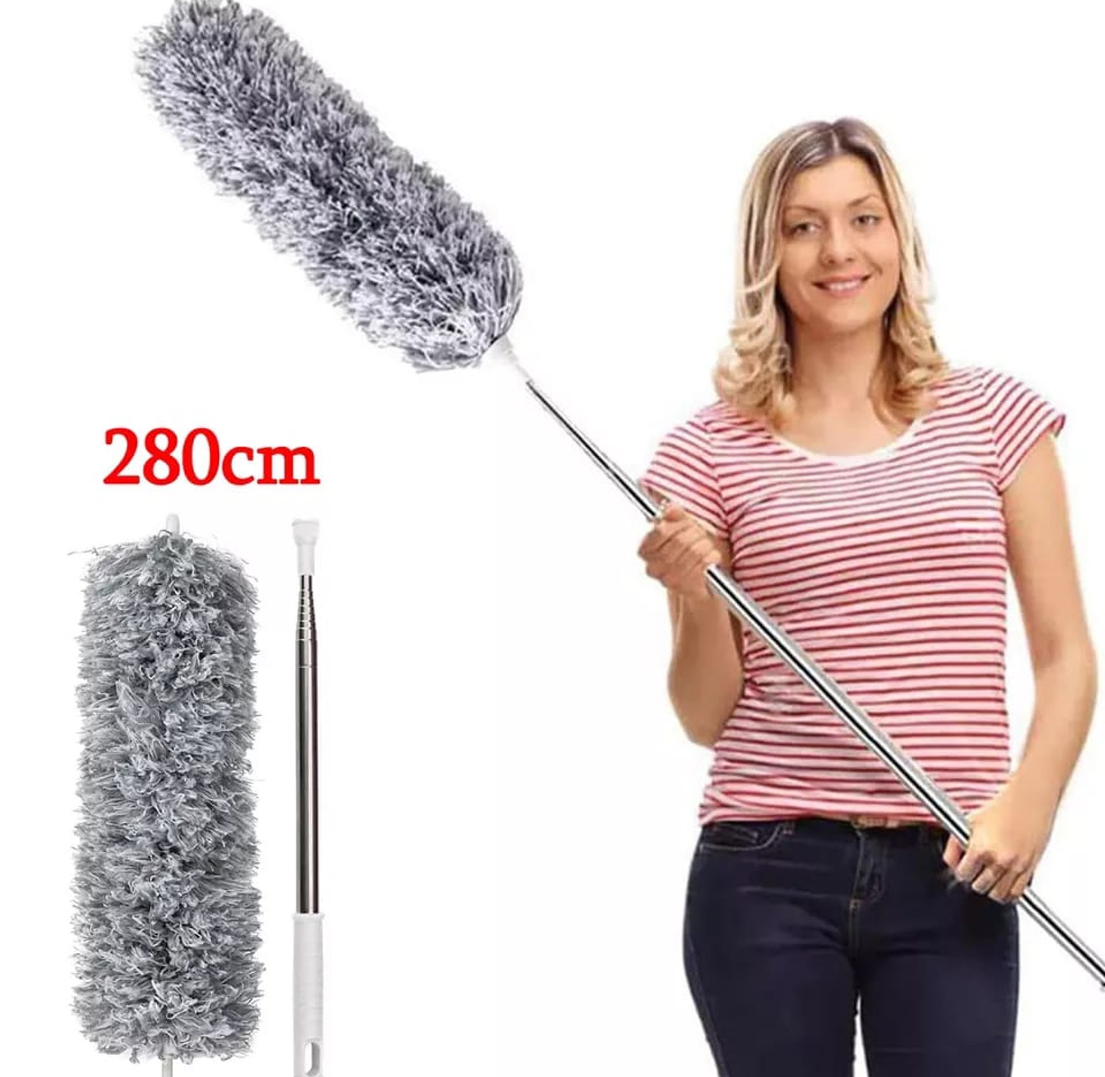 Long Extendable Microfiber Handle Duster  image