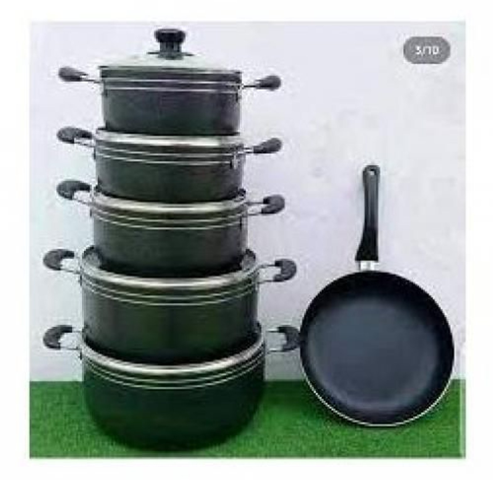 Best Quality Affordable TC Modern Classic Quality Non Stick Cooking Pot With Pan Always Use The Silicon Spoon On Them To Avoid Damage image