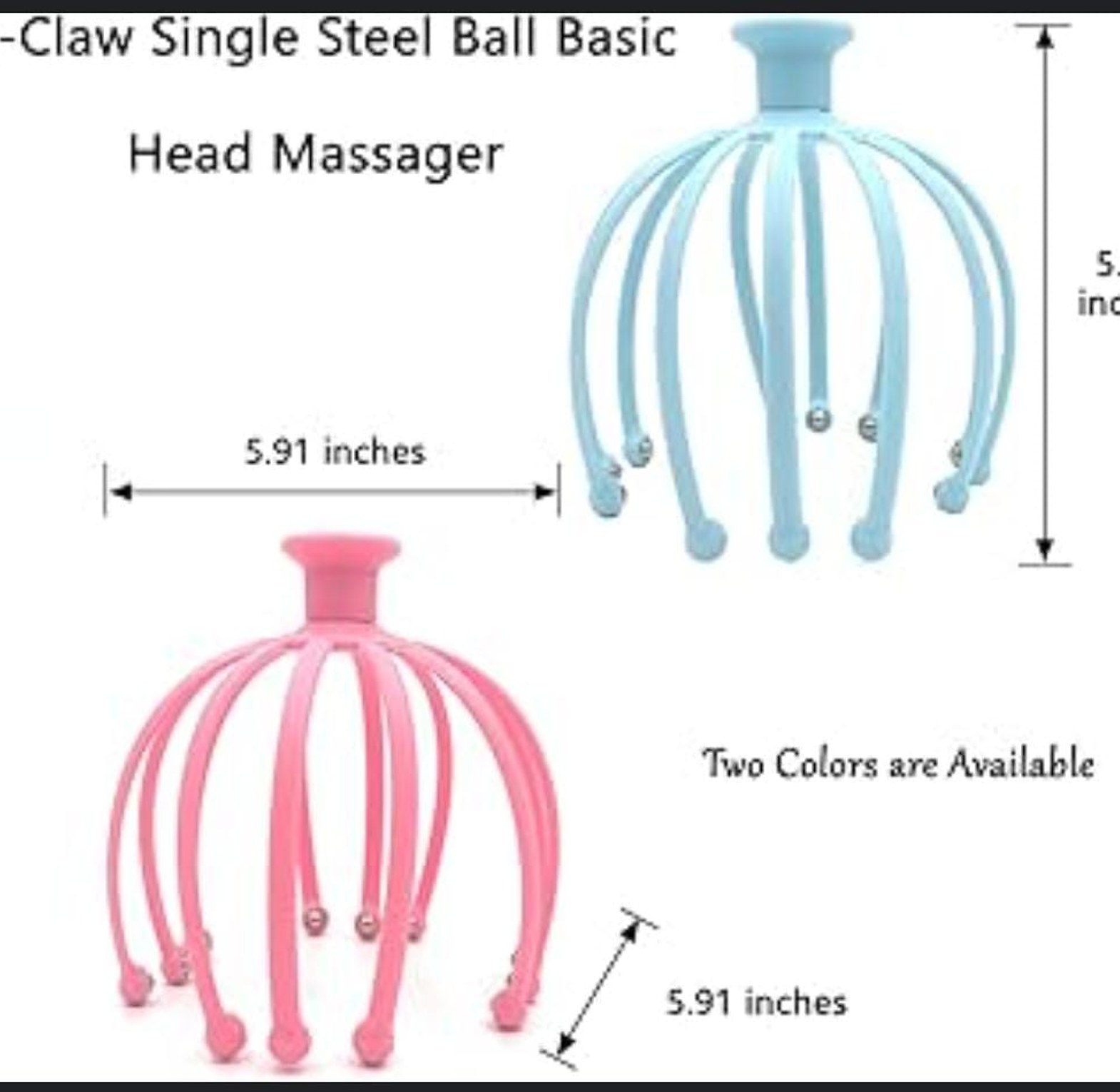 Head Scalp Massager, Octopus Shaped Head Scalp Massage Comb image