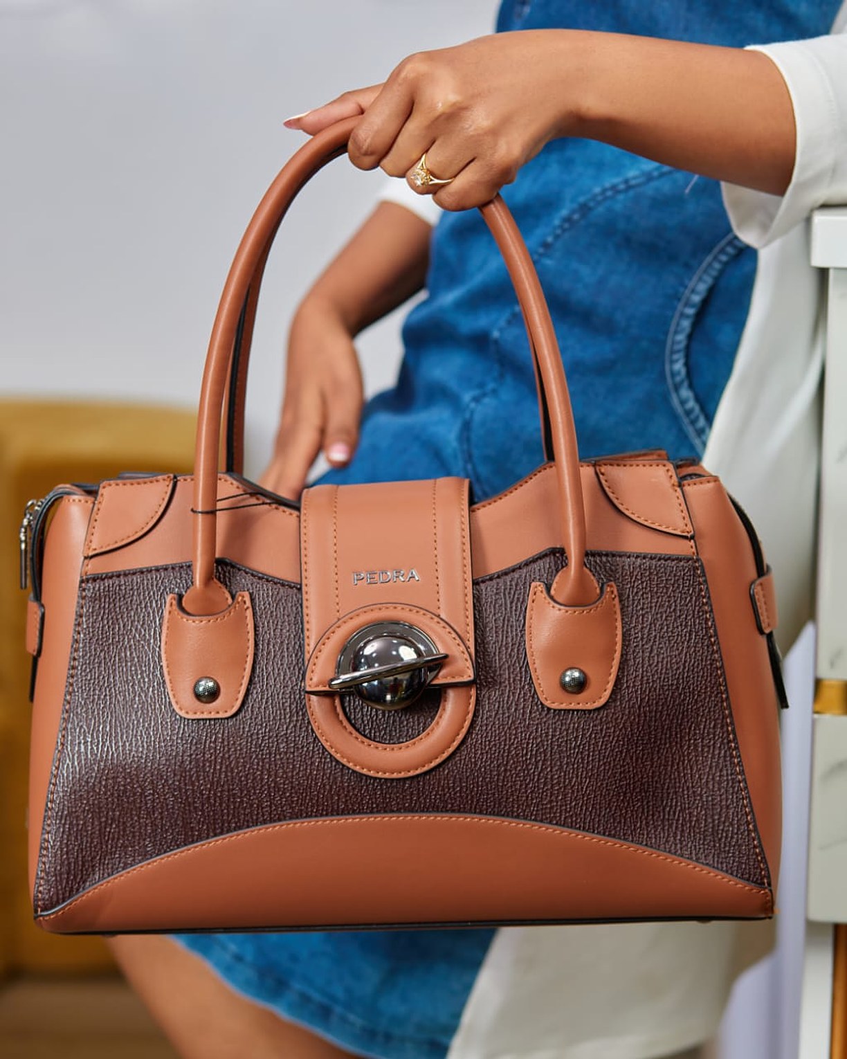  Genuine Pure Leather Handbag image