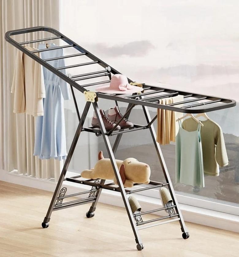 Folding Clothes Drying Rack Floor-standing image