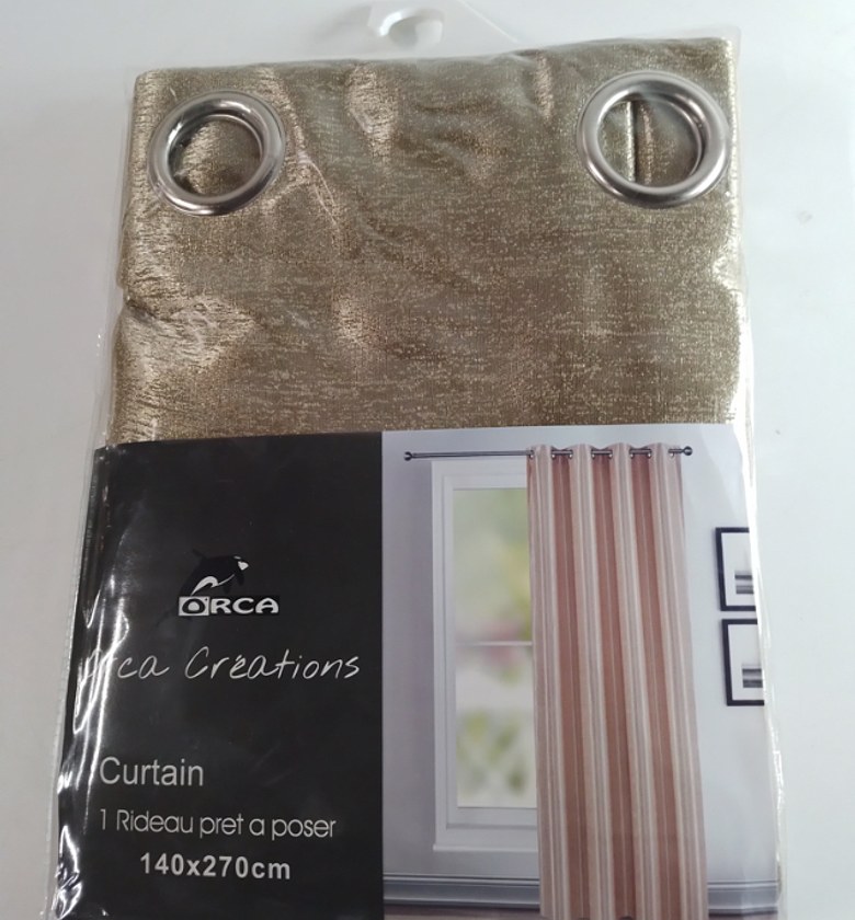 CURTAIN (8 RINGS/BLACK-OU image