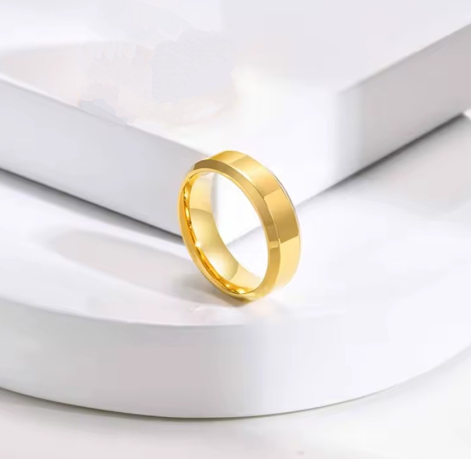 Tungsten carbide men's wedding band  image