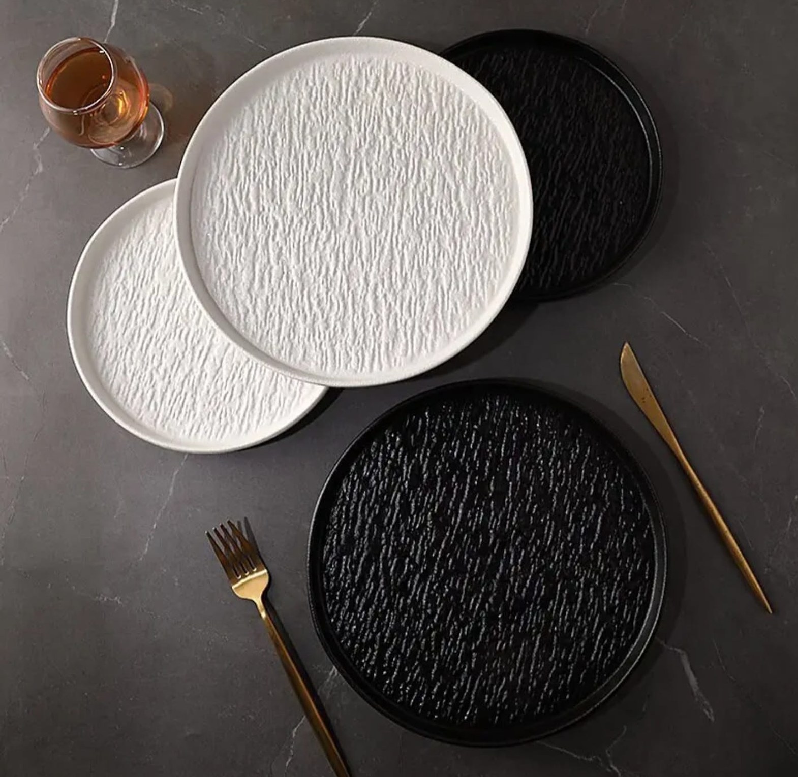 10.5'inch  Stone Glazed Ceramic Dinner plate (A set of 6PCS) image