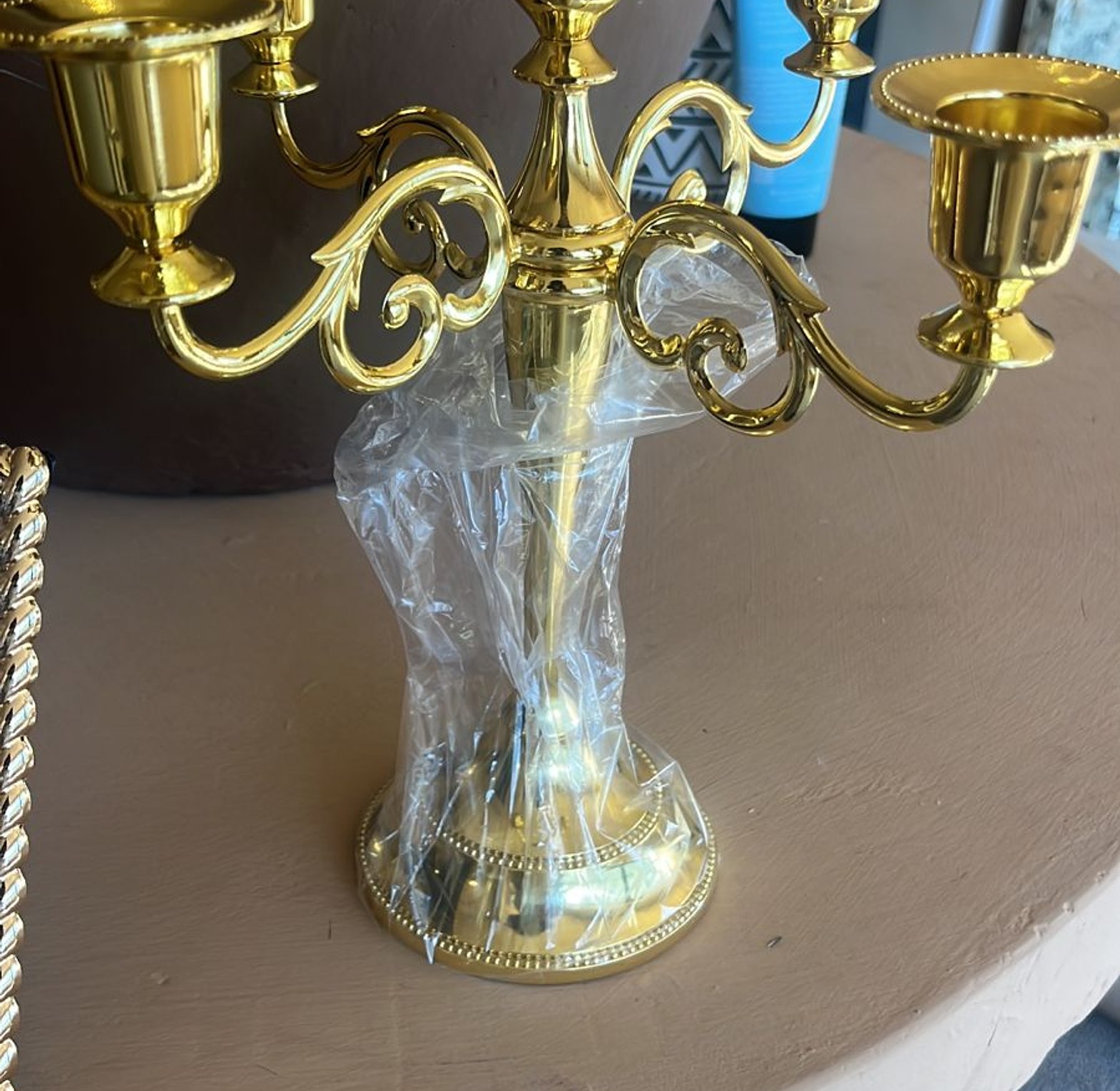 5 handled candle holder  image