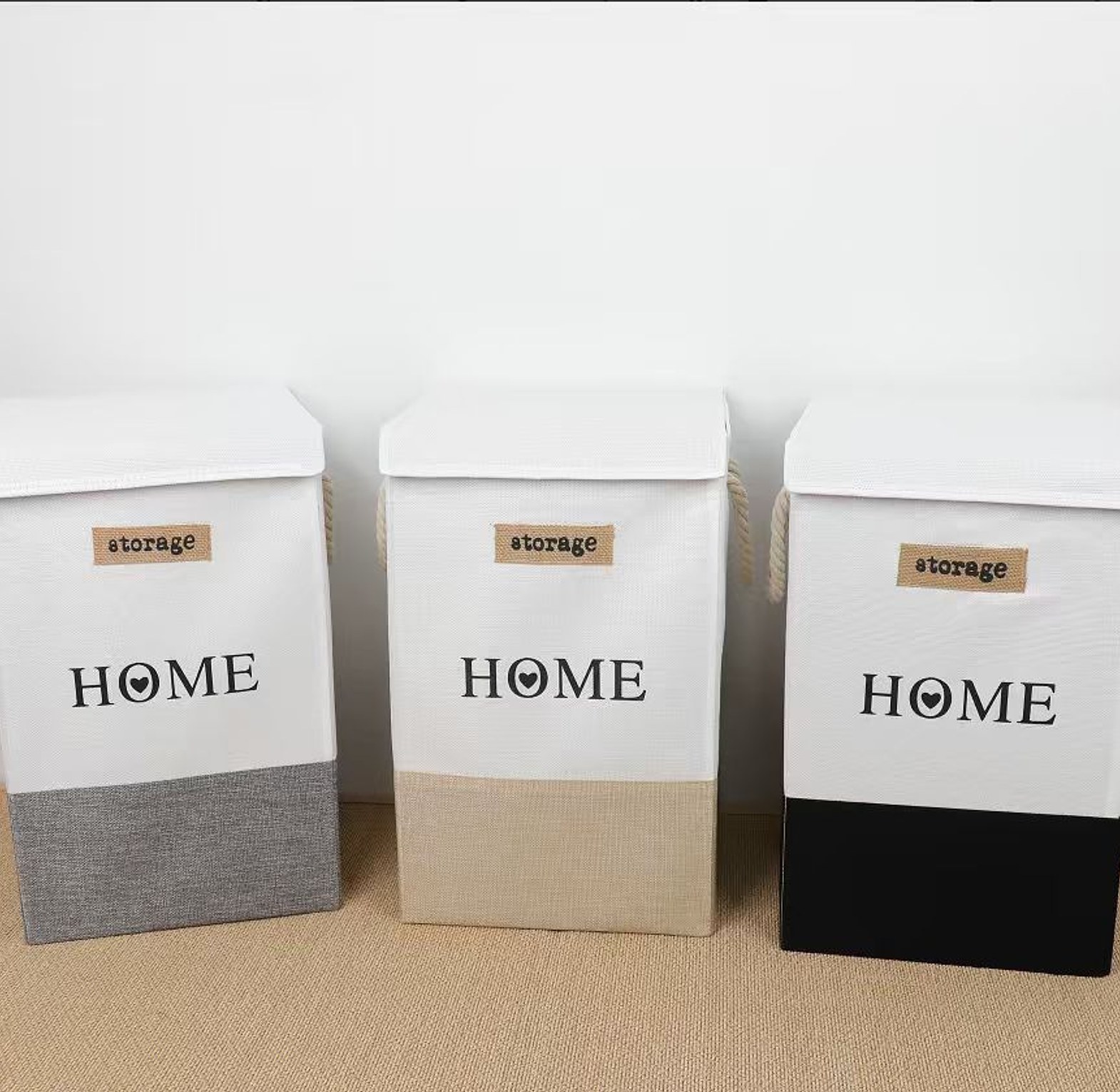 Households Laundry Hamper with lids 1 pc image