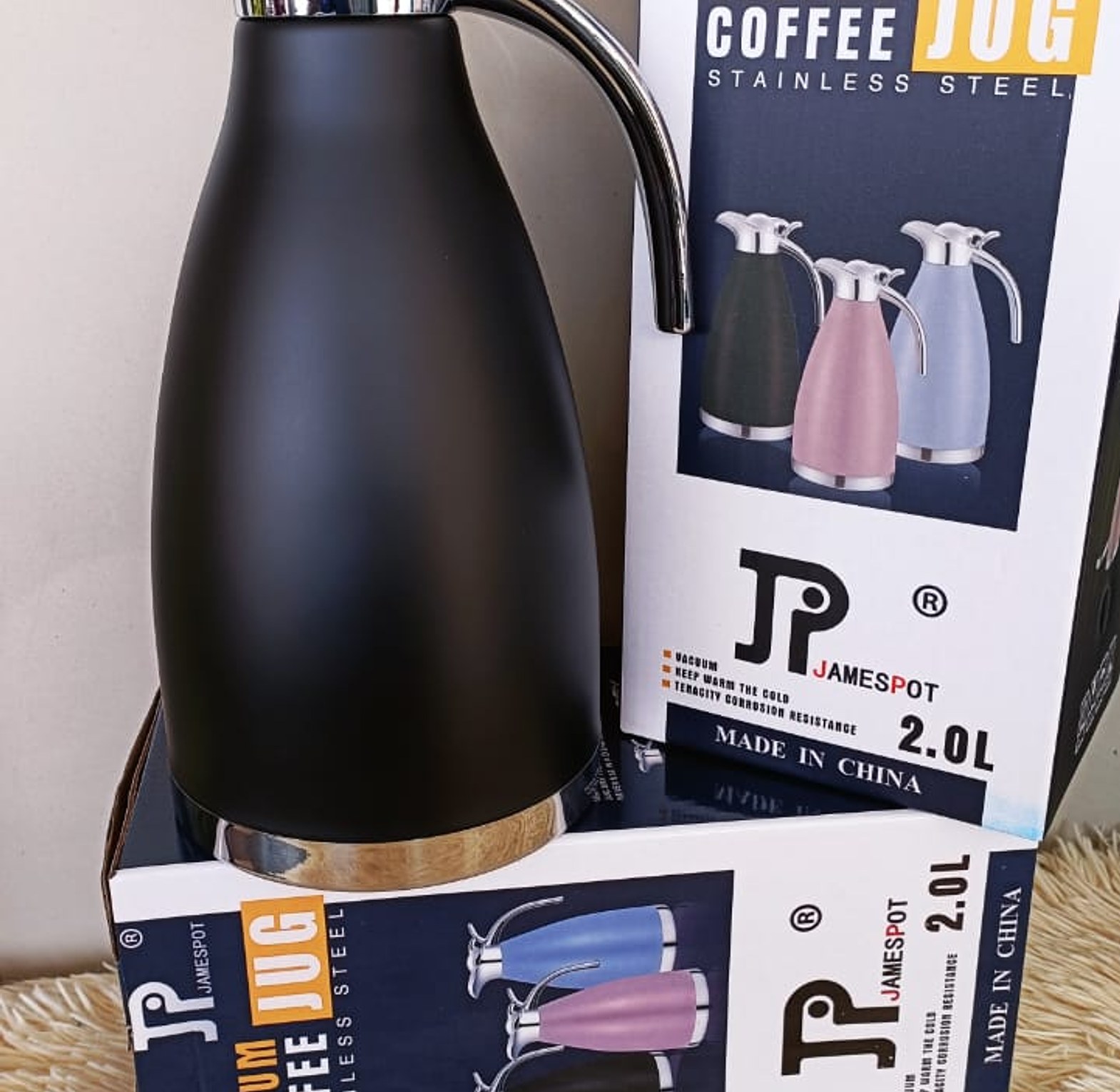 JP 2ltr Unbreakable Stainless Steel Flask image