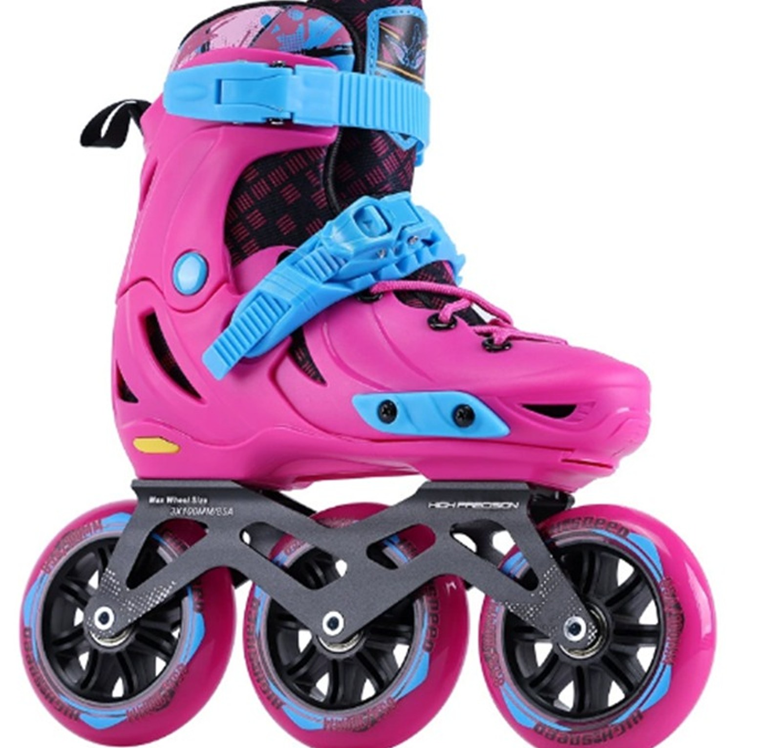 KINGFLY KIDS/TEENS TRISKATES Professional Speed Skating Shoe, Professional racing roller skate image