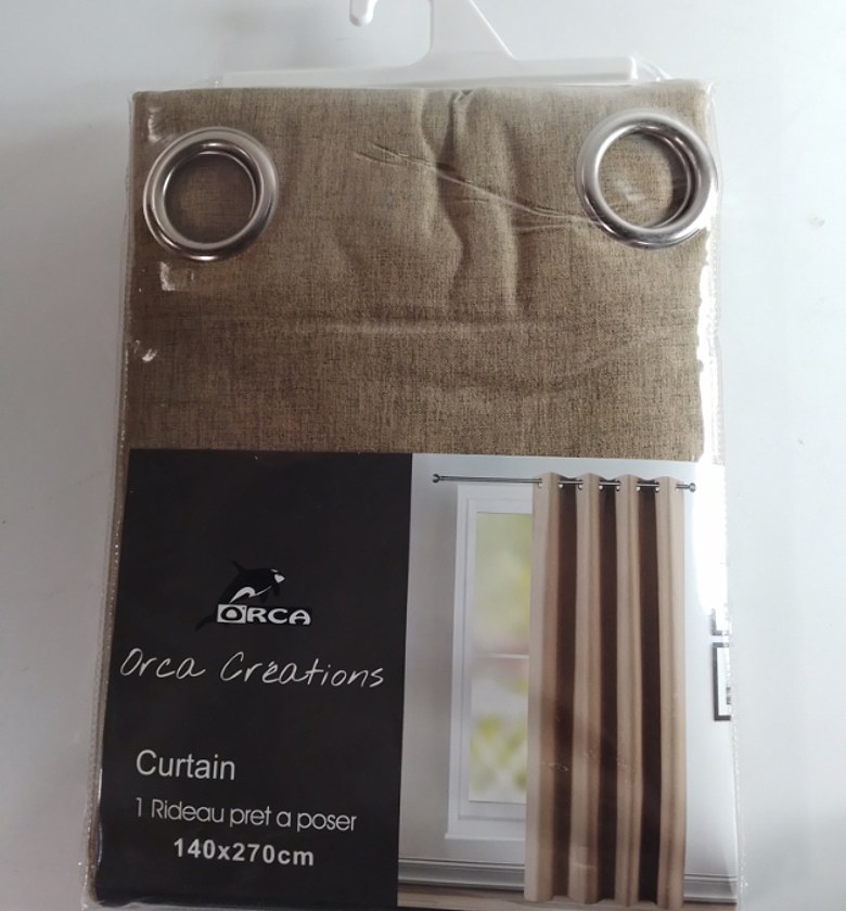 CURTAIN (8 RINGS/BLACK-OU image