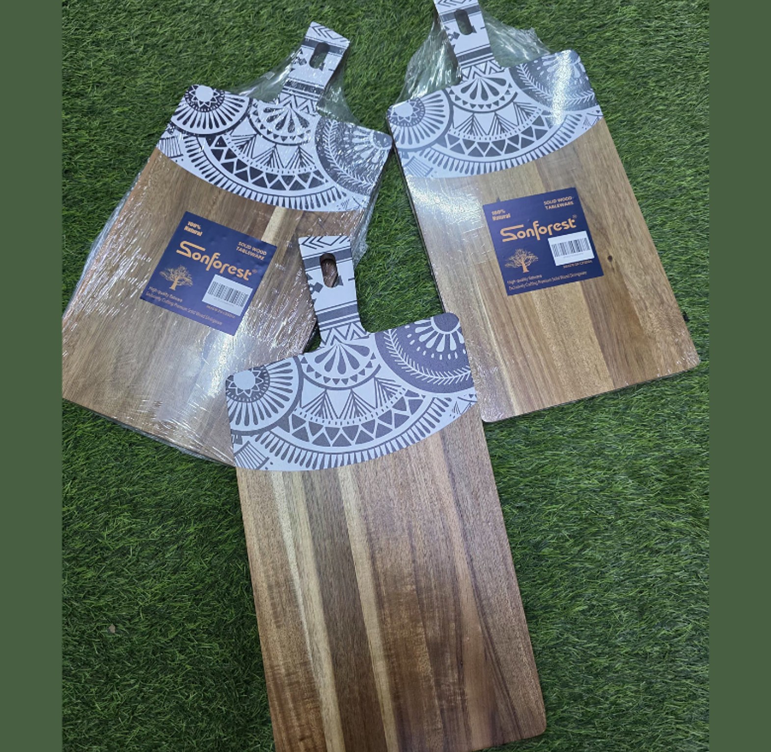 Premium Double-Sided Acacia Wood Cutting and Serving Board image