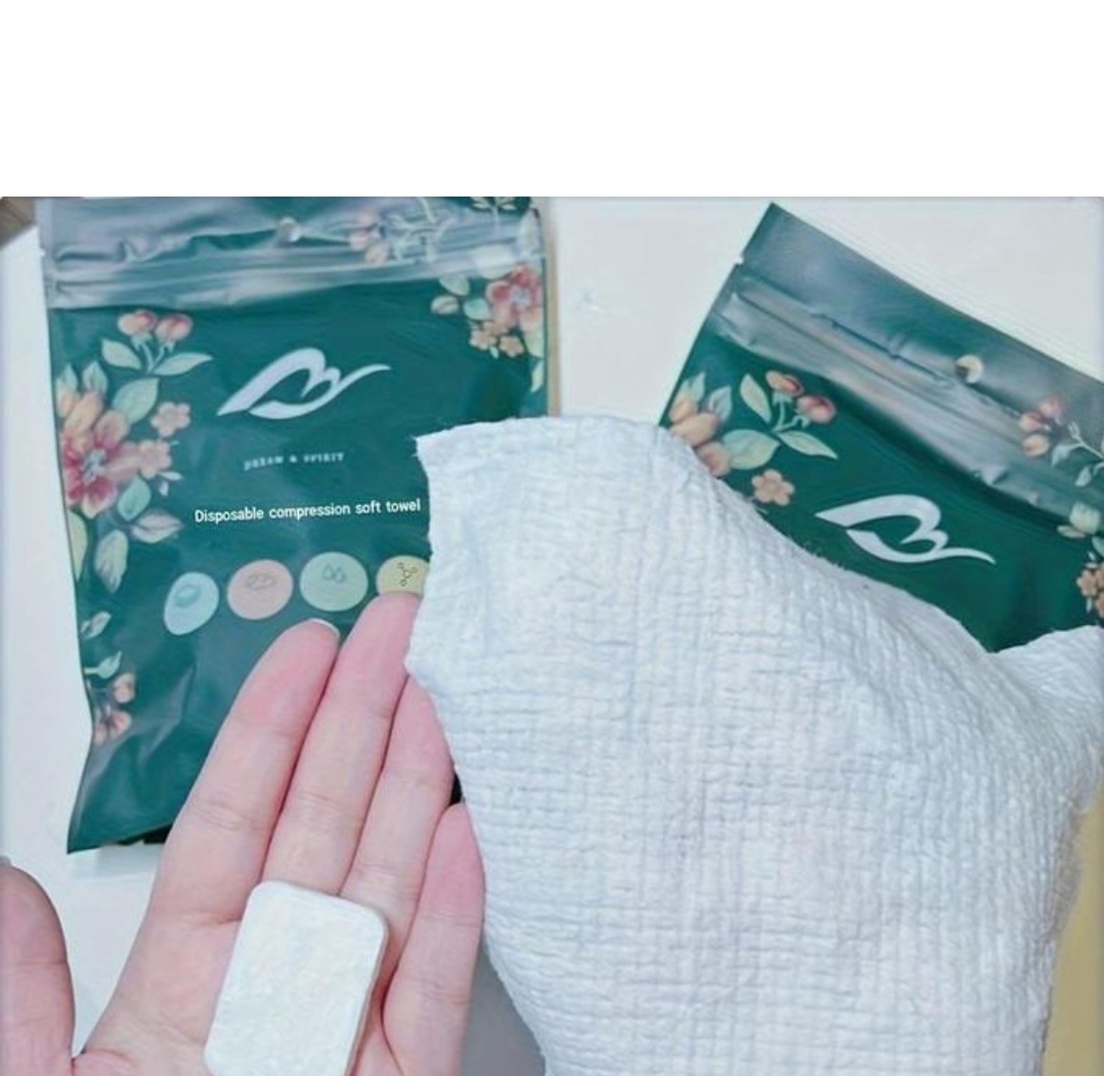 22pcs Disposable Compressed Pure Cotton Travel Face & Body Towels image
