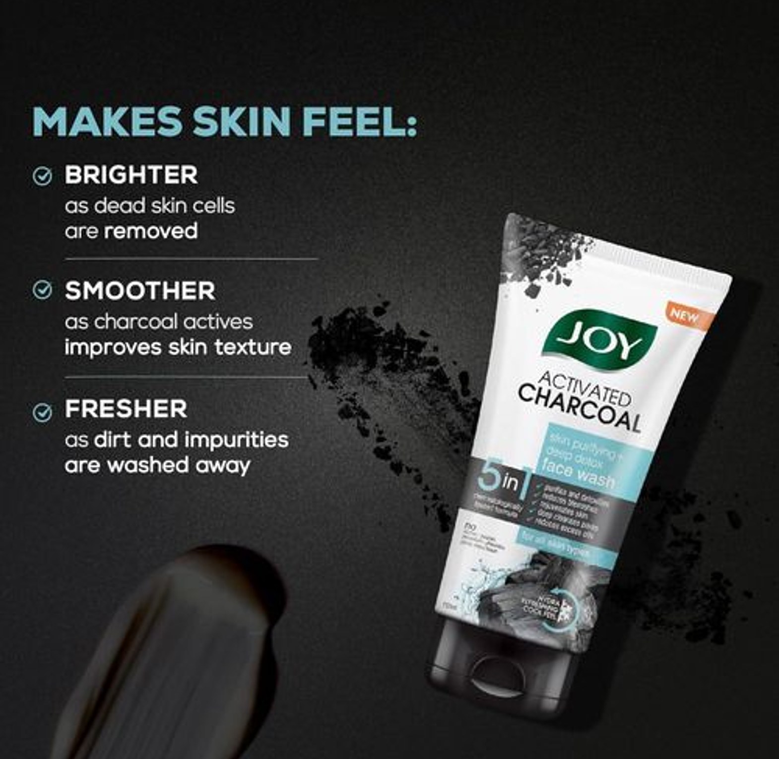 Joy activated charcoal  Face wash   image