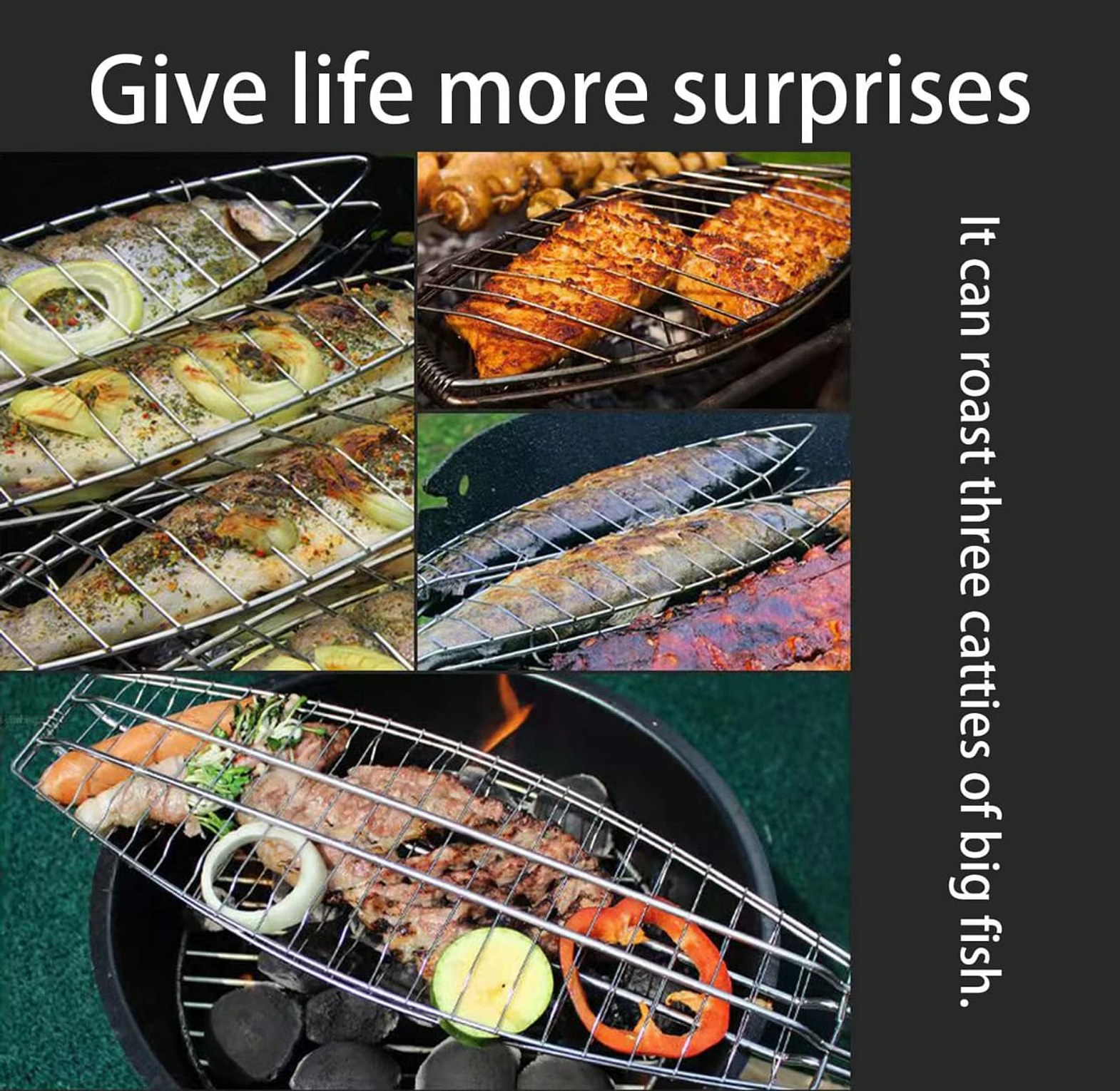 Fish Grill Basket, Fish Choma Grill image