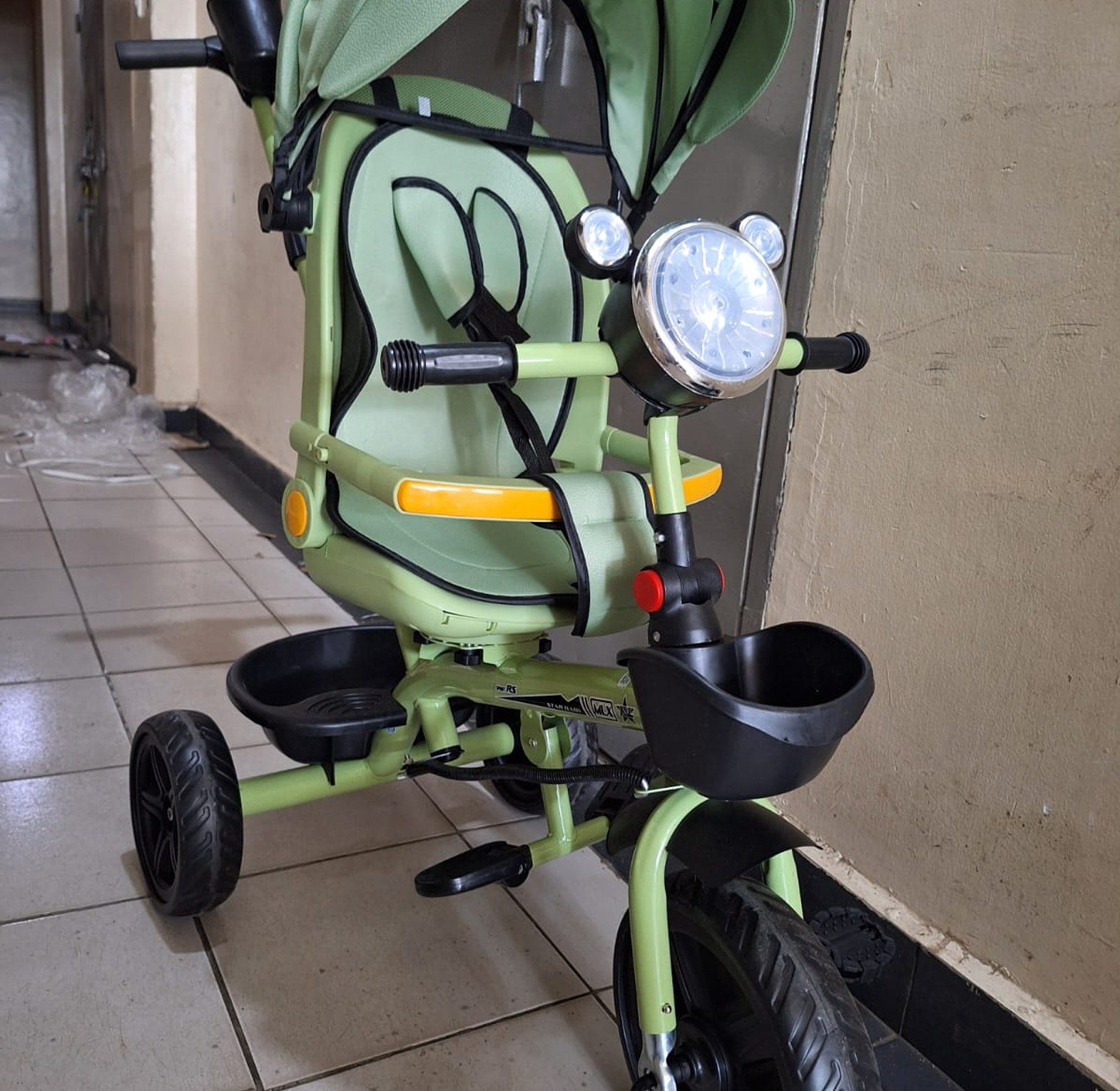 Stroller. 4in1 Baby Stroller Bike Rubber Tire Stroller rotatable Stroller Baby image