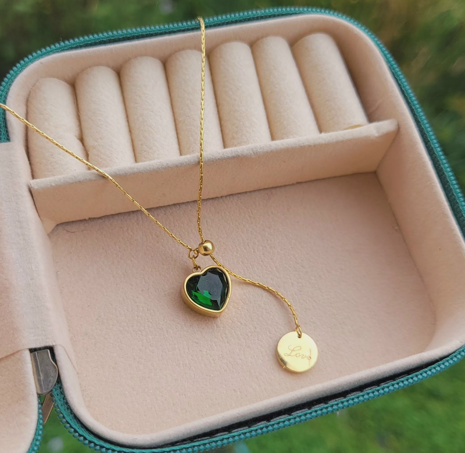 Jessy emerald necklace  image