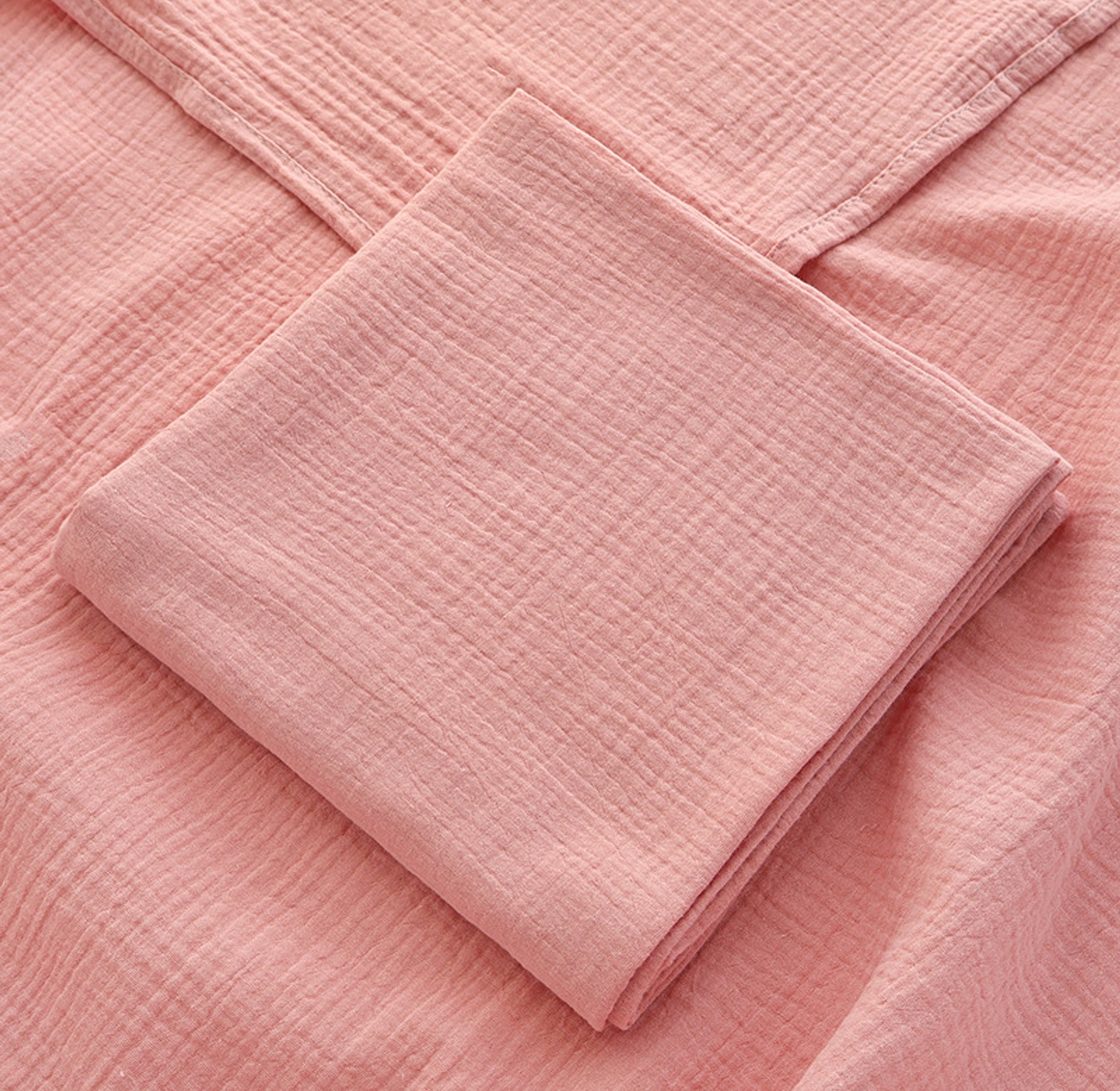 Plain Muslin Cotton Receiving Wrap – 100 × 100 cm image