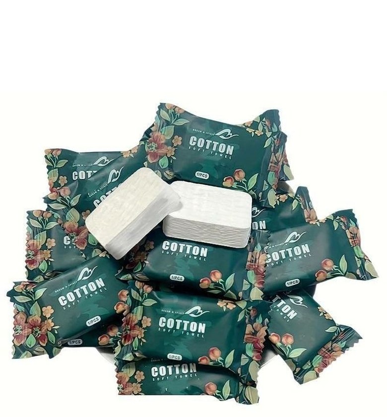 22pcs Disposable Compressed Pure Cotton Travel Face & Body Towels image