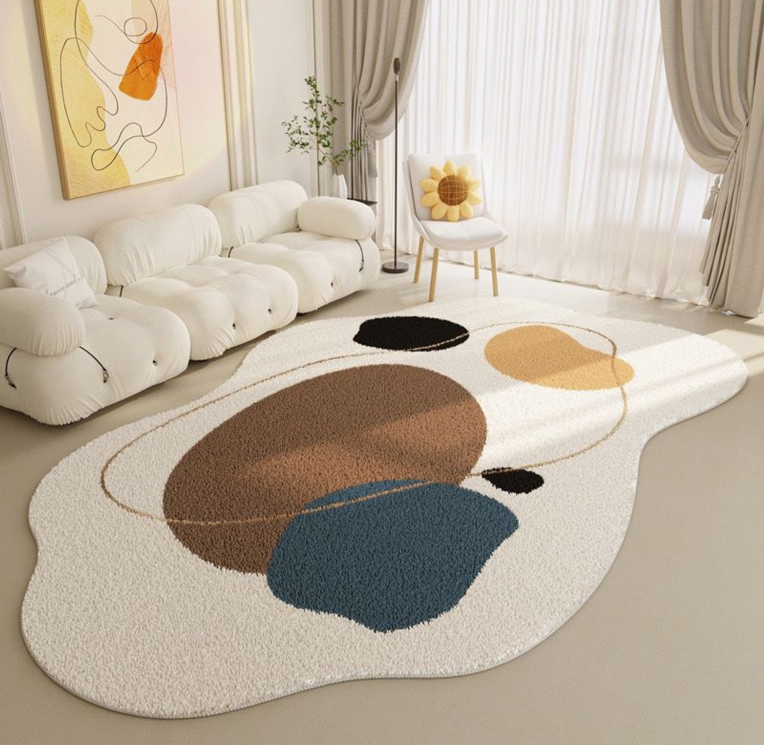 Irregular Pattern Area Rug image