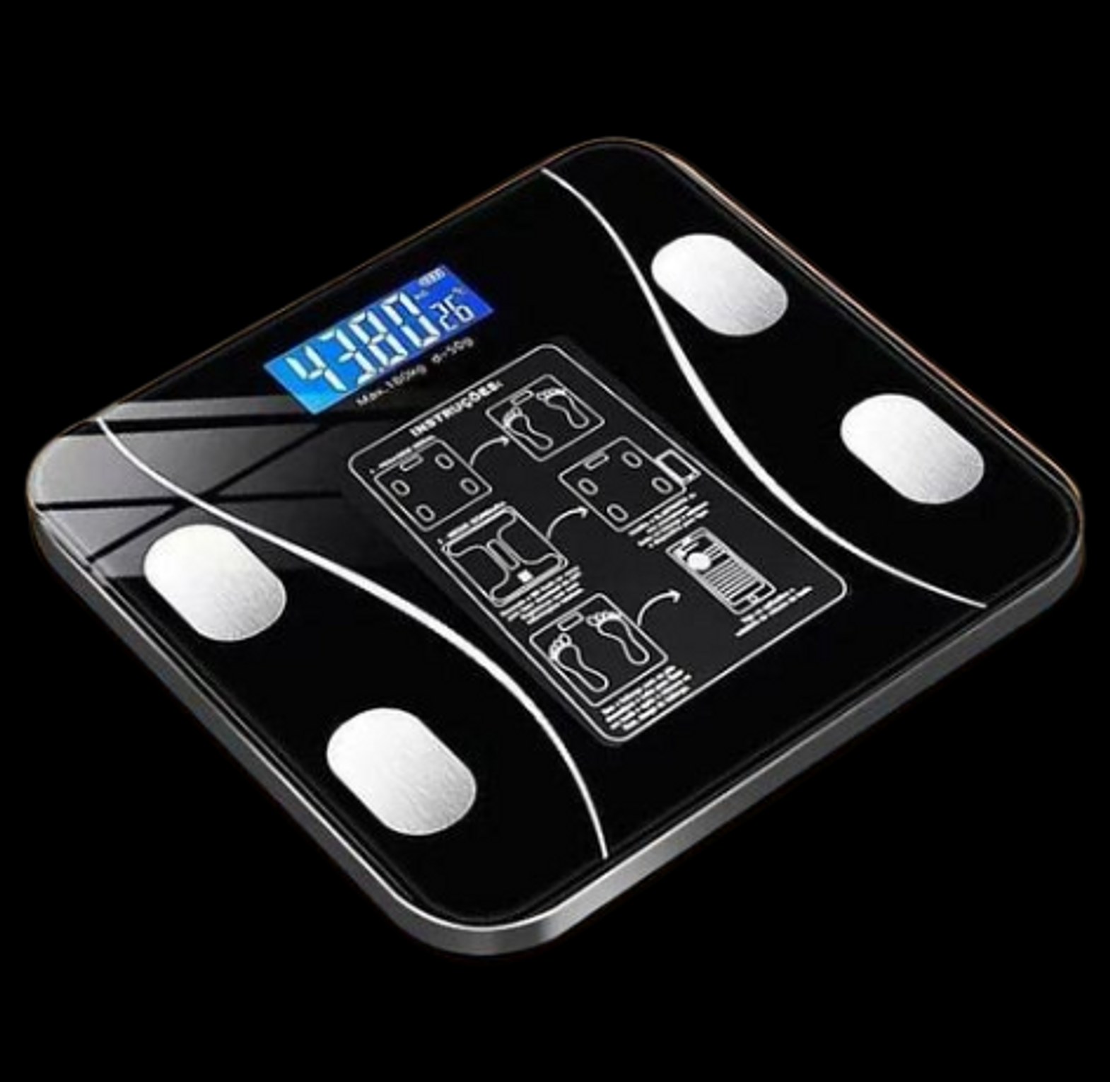Weighing Scale. Personal Scale Rechargeable Intelligent Digital Bathroom Weigh Scale Body Fat Scale image