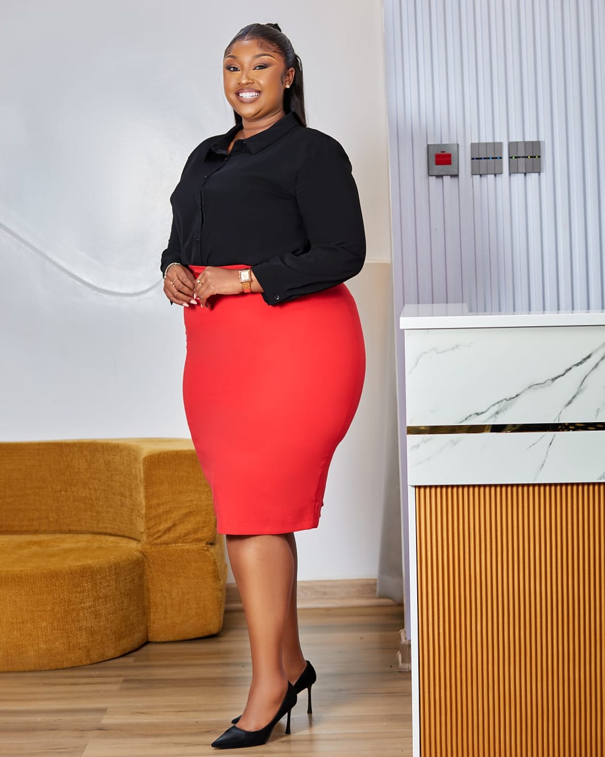 Premium Turkish Women’s Red Skirt image