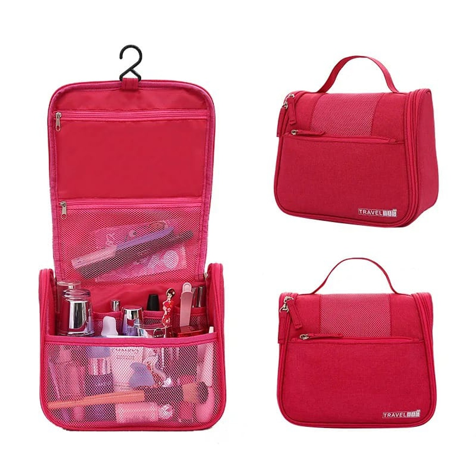 Travel Toiletry Bag - Organizer for Cosmetics, Makeup image