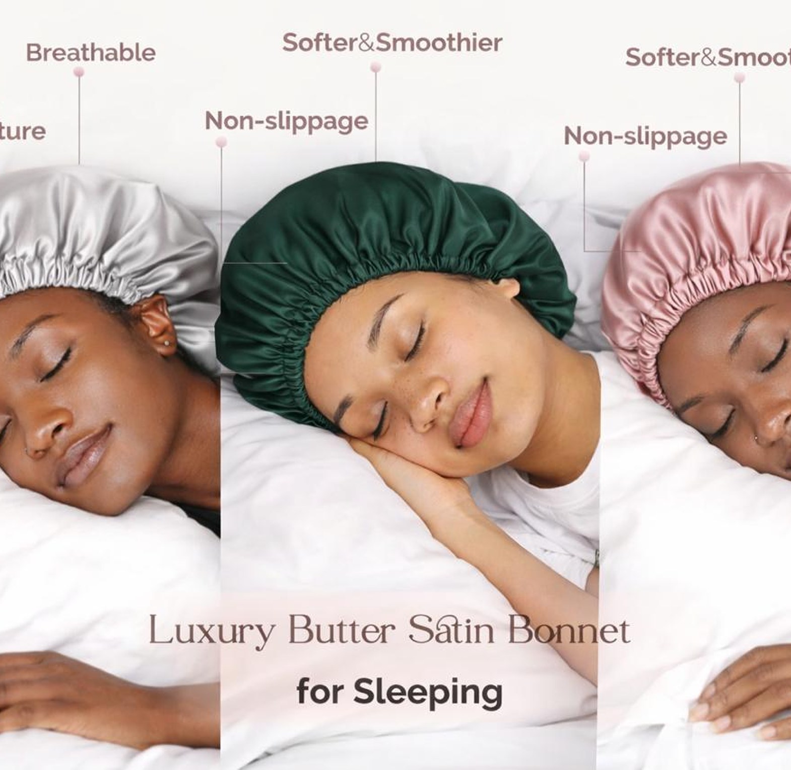 Silk hair bonnet  image
