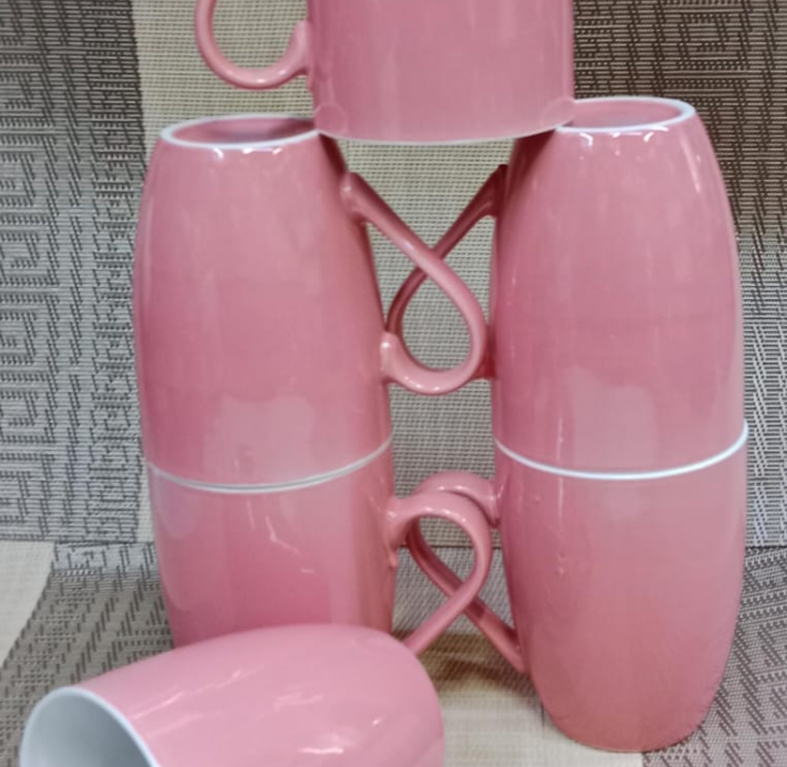Ceramic 6PC black tea/coffee cups 300ml image