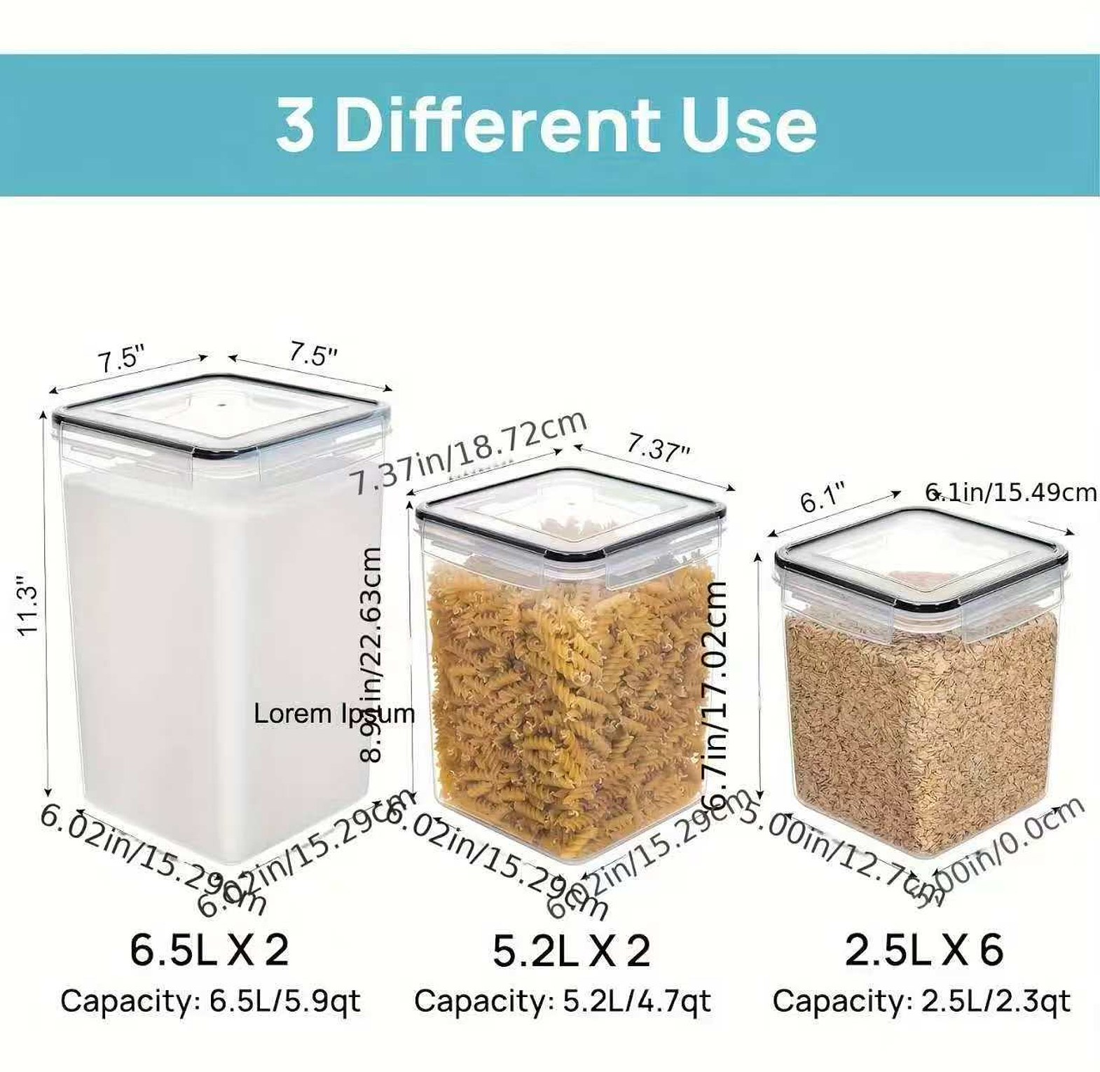 10-Piece Food & Cereal Storage Container Set image
