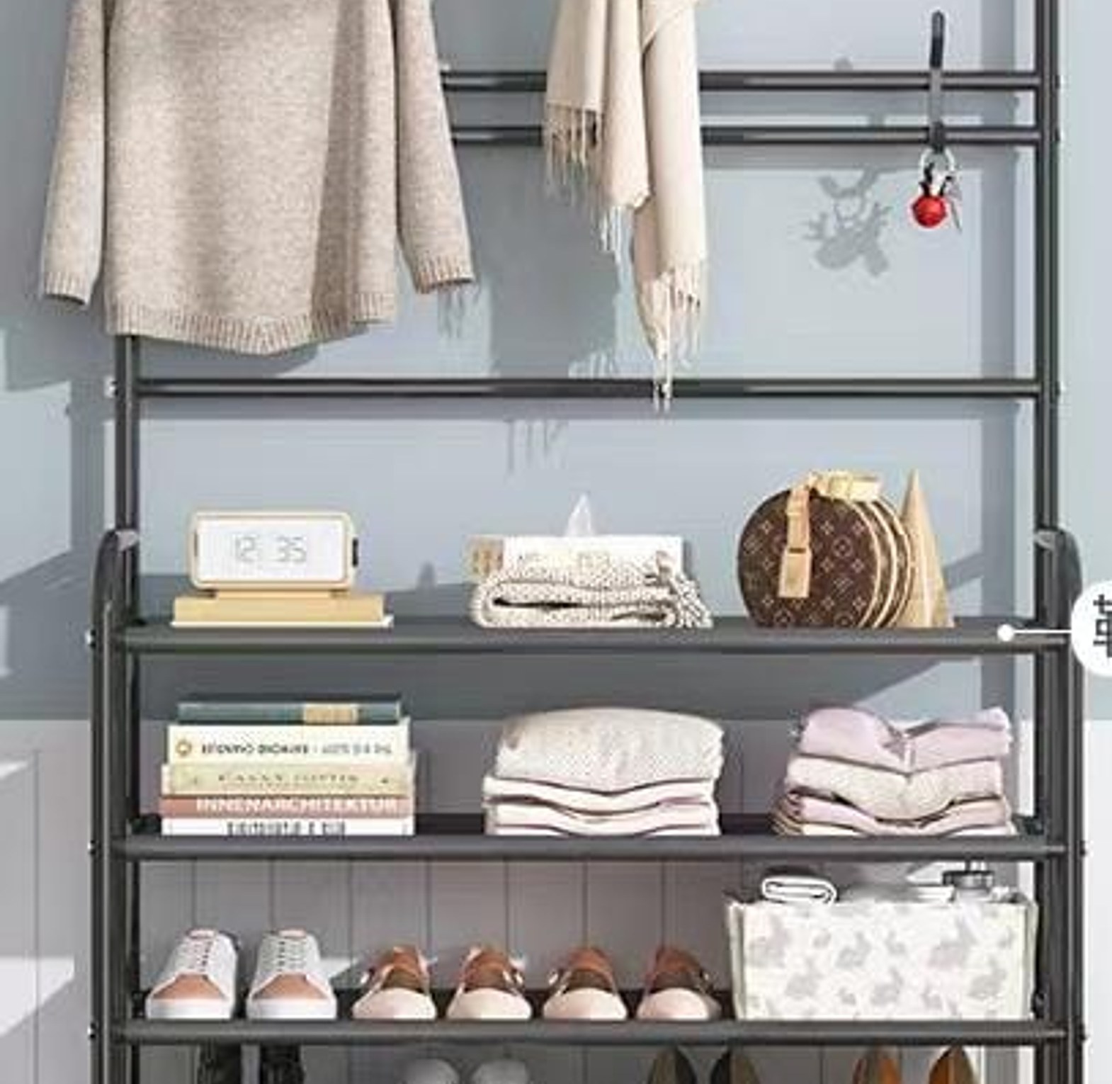 5-Layer Metallic Shoe / Hat Rack image