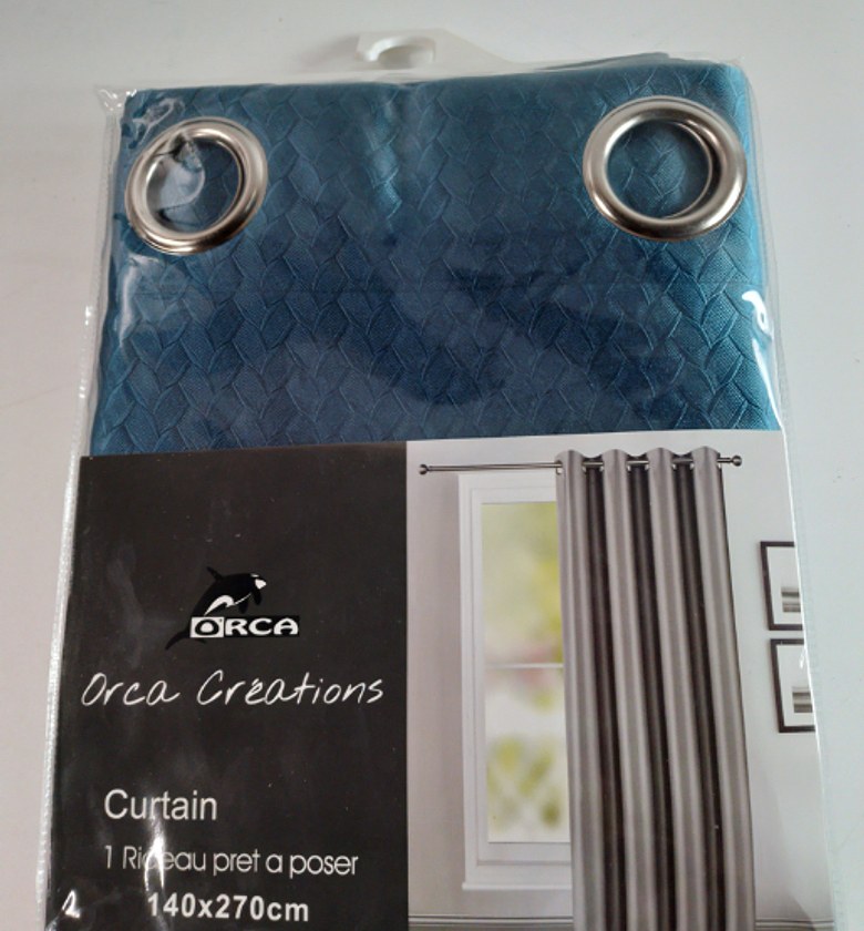 CURTAIN (8 RINGS/BLACK-OU image