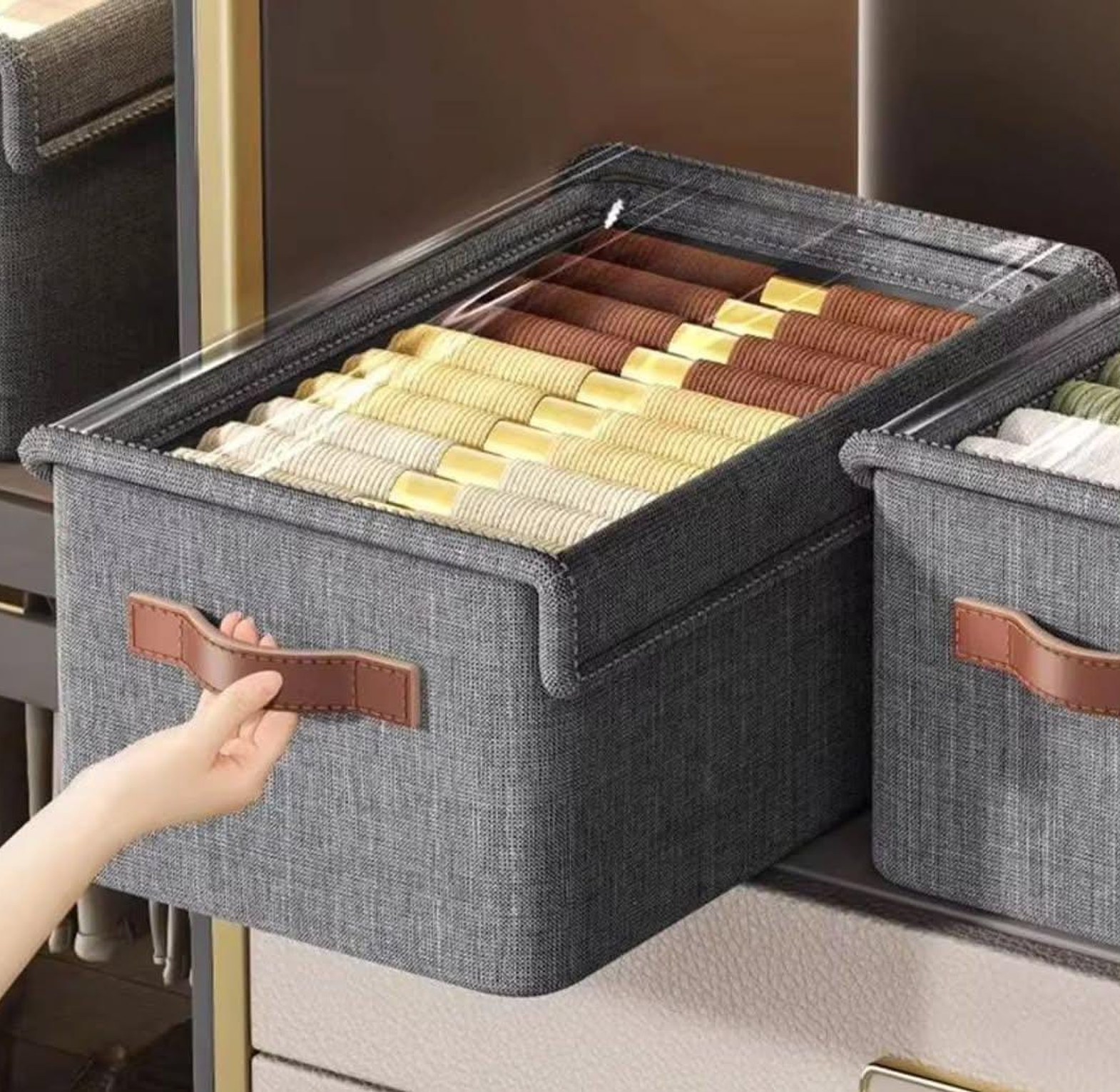 Collapsible Fabric Organizer with a Cover image
