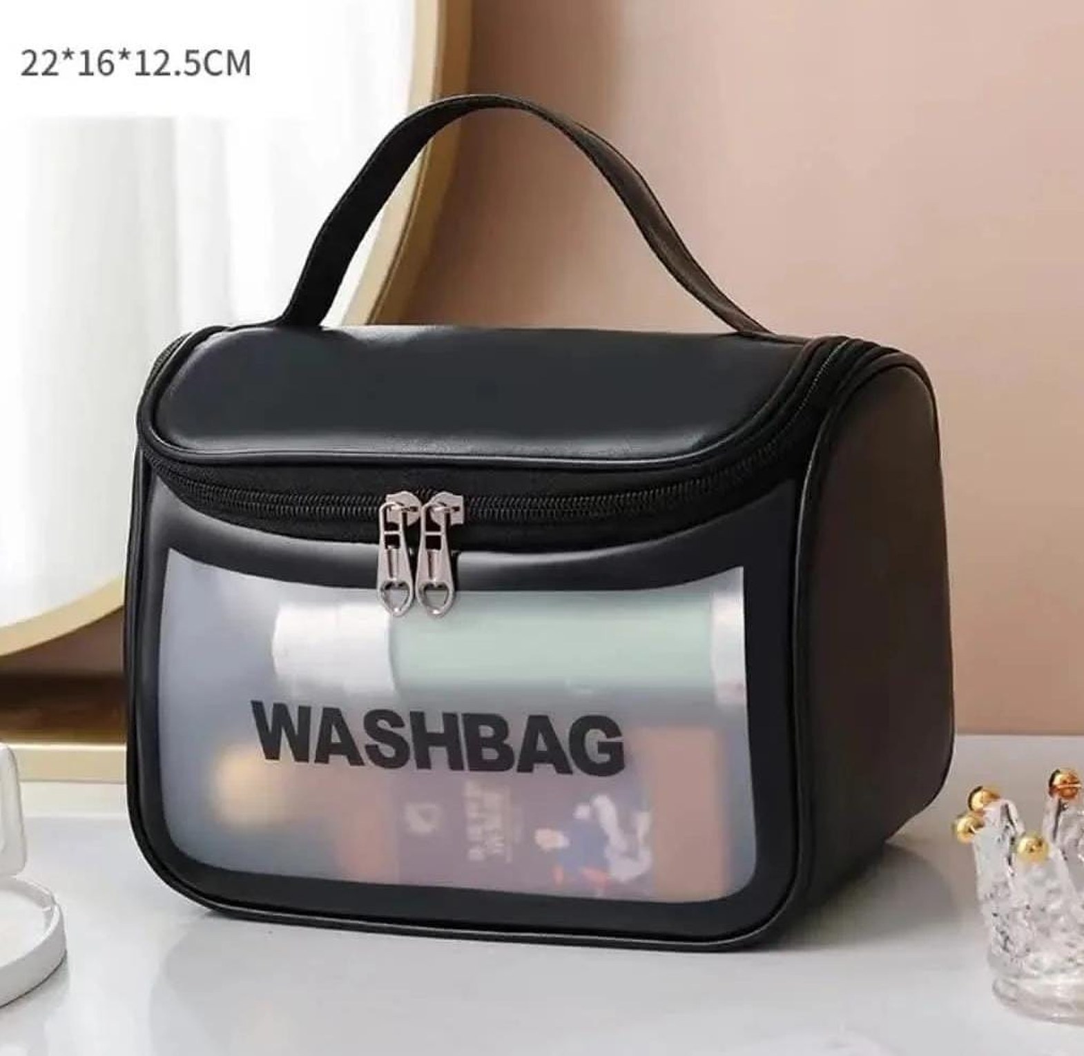 Waterproof cosmetic/ toiletry portable bag  image