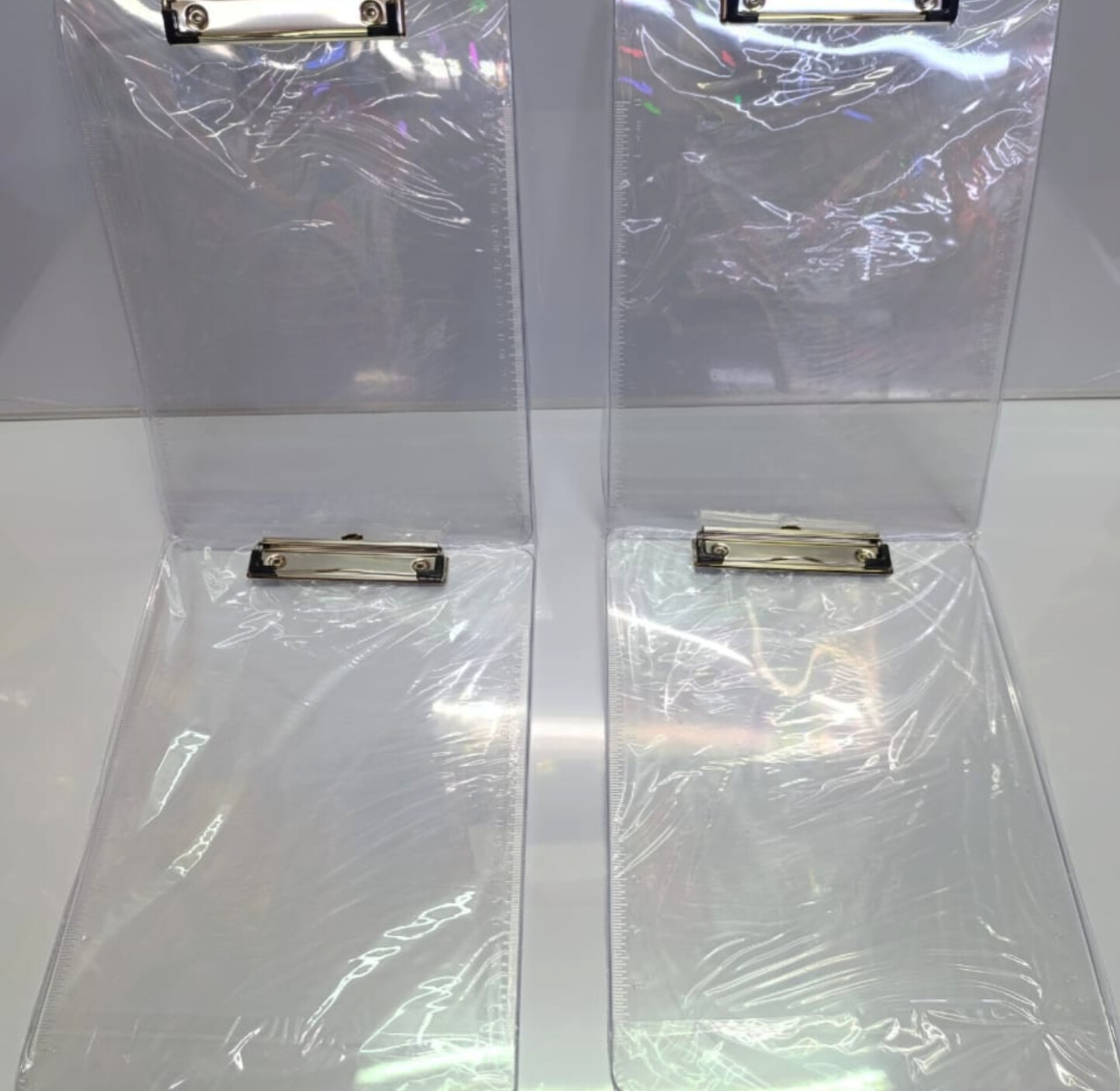 Clear Double Sided A4 Clipboard, Plastic Exam Writing Board image