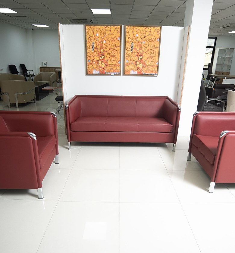 OFFICE SOFA 3+1+1 CLR BUR image