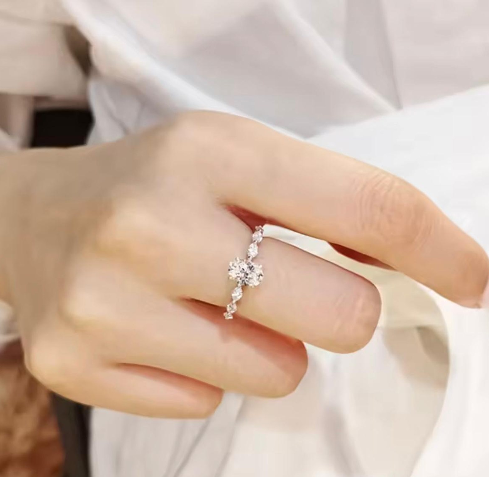 The Marquise Bloom Solitaire Ring image