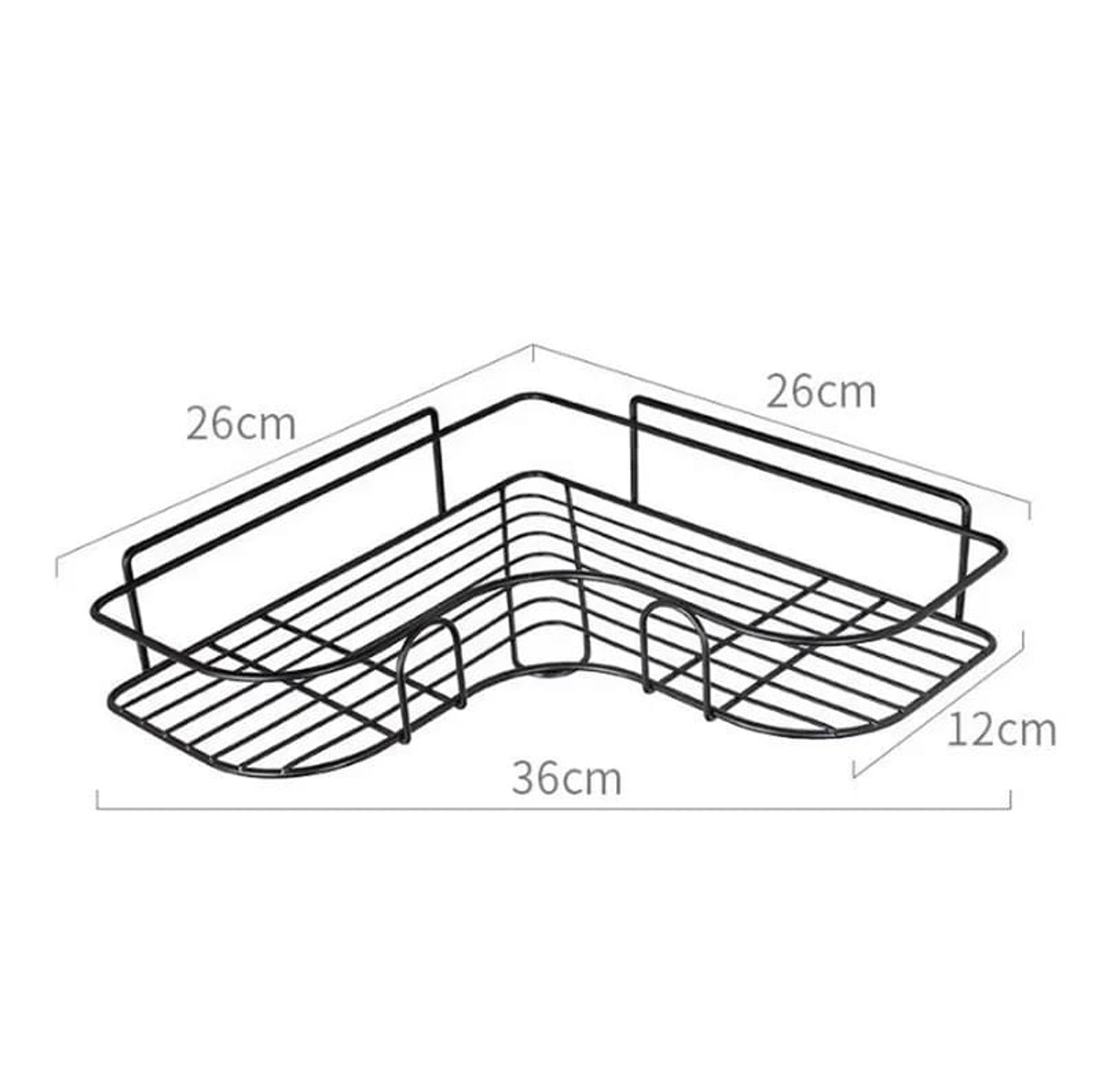 Bathroom Shelves Triangular Corner Shower Shelf Kitchen Organizer image