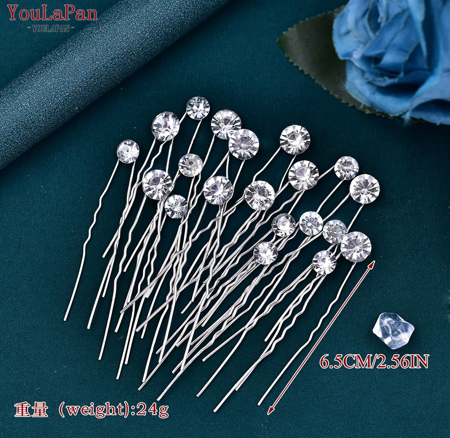 Crystal & Pearl Bridal Hair Pins  image