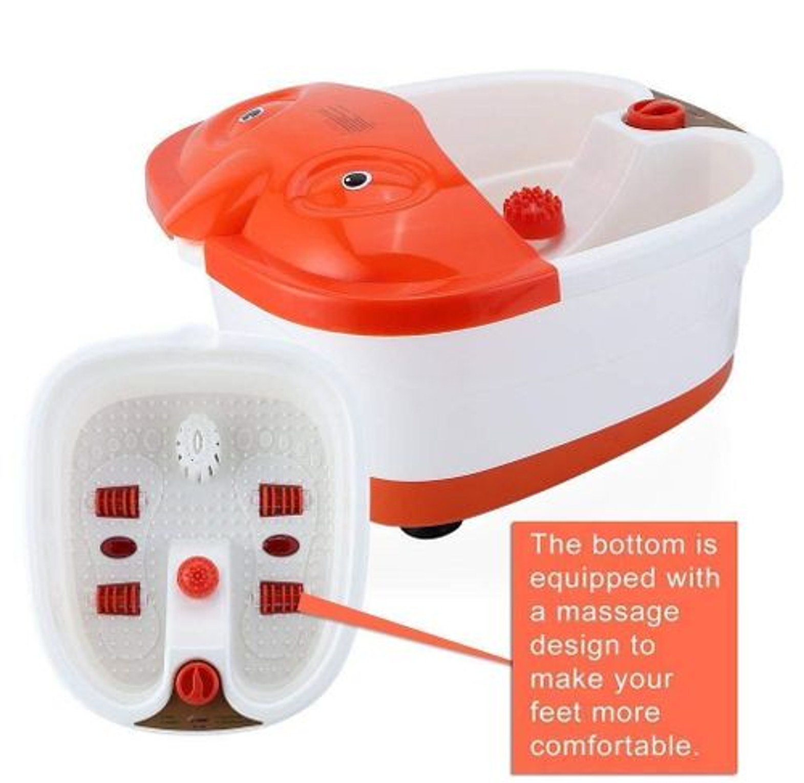 Hot Selling Professional Electric Foot Bath Massager With Infrared Foot Spa Massager With Roller for Foot Callus Remover Machine for Feet Pain Relieve And Feet Care image