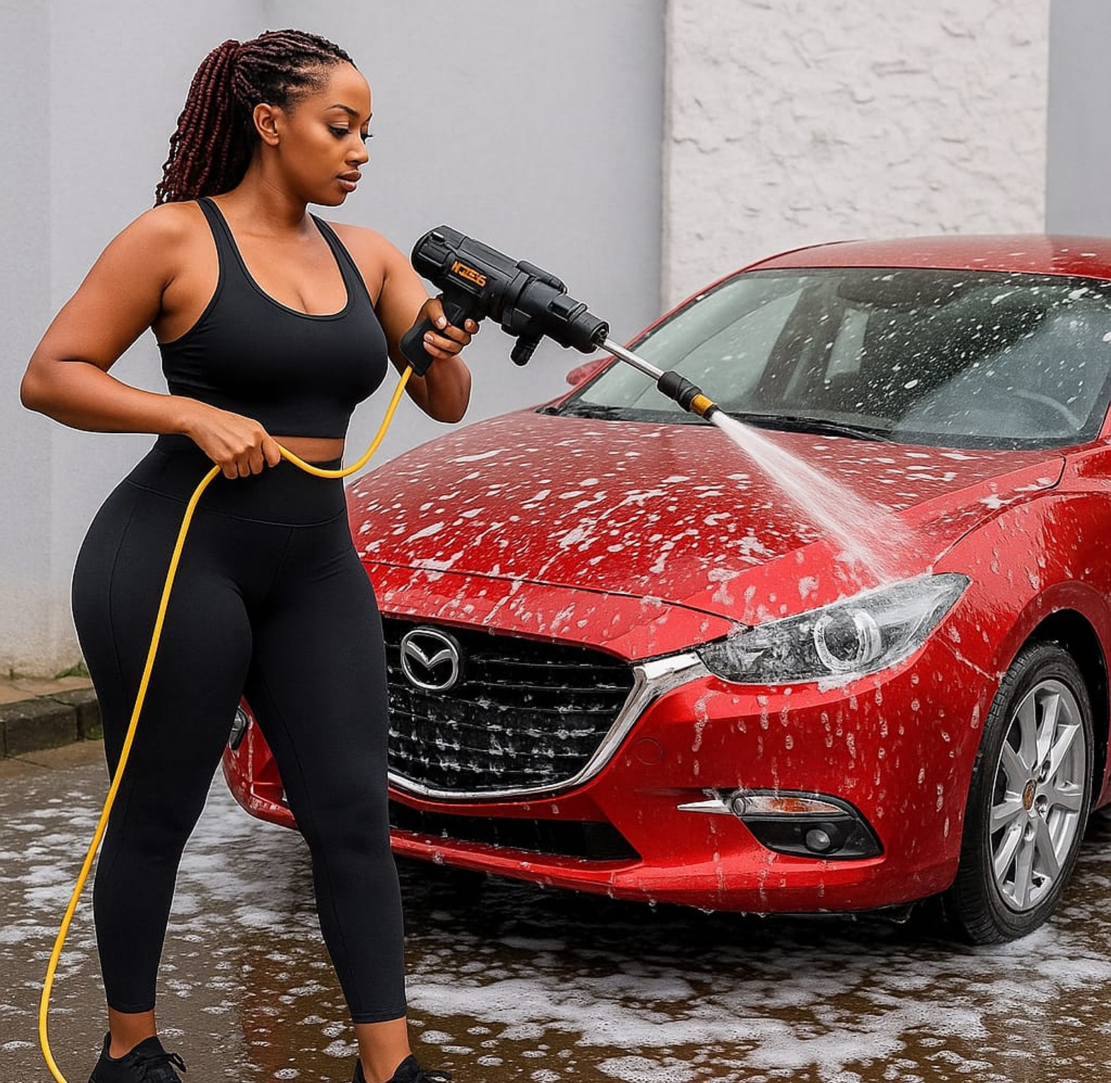 Wireless High Pressure Car wash Water Gun image