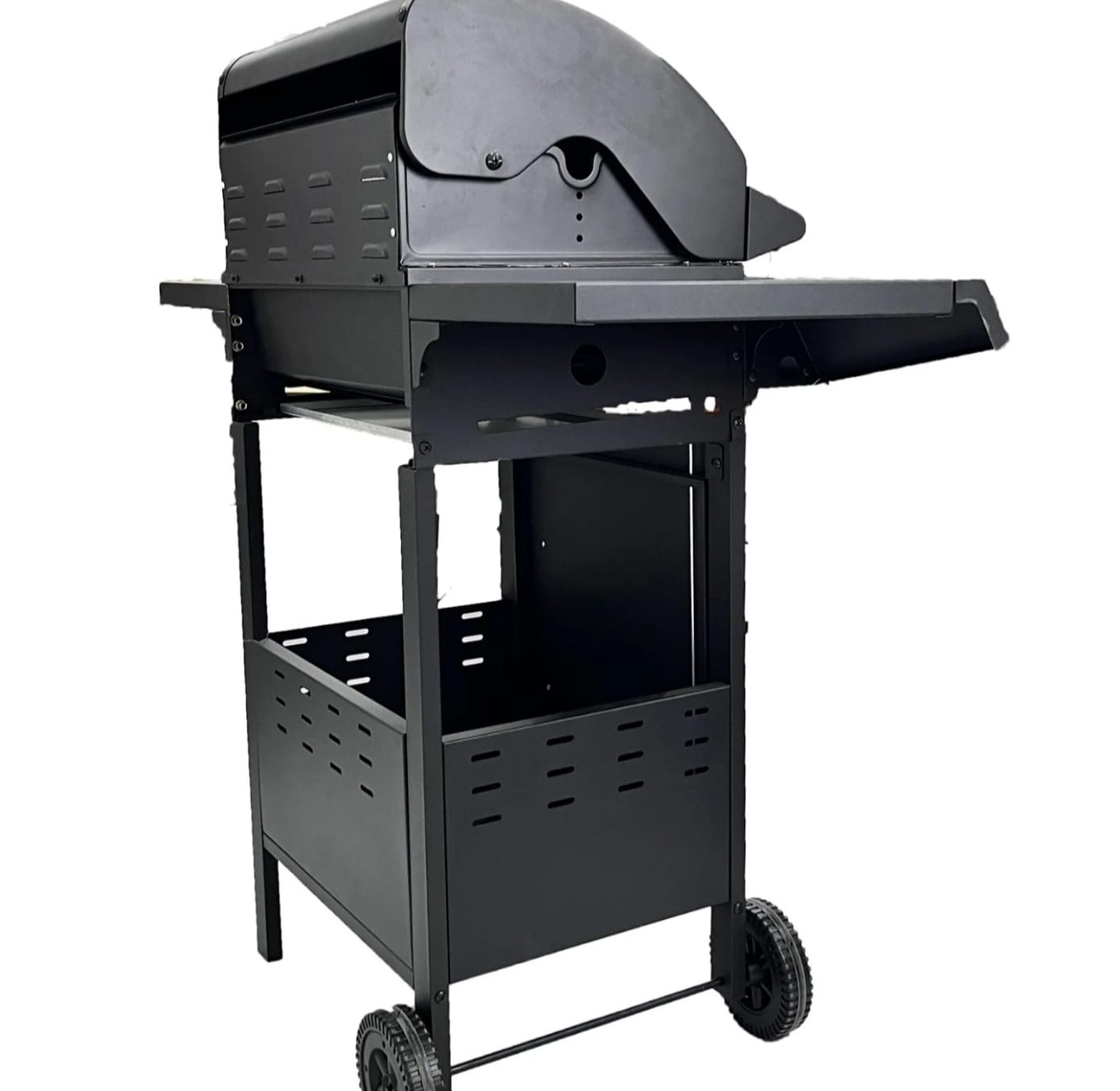 Modern Outdoor Gas Grill Set with Trolley image