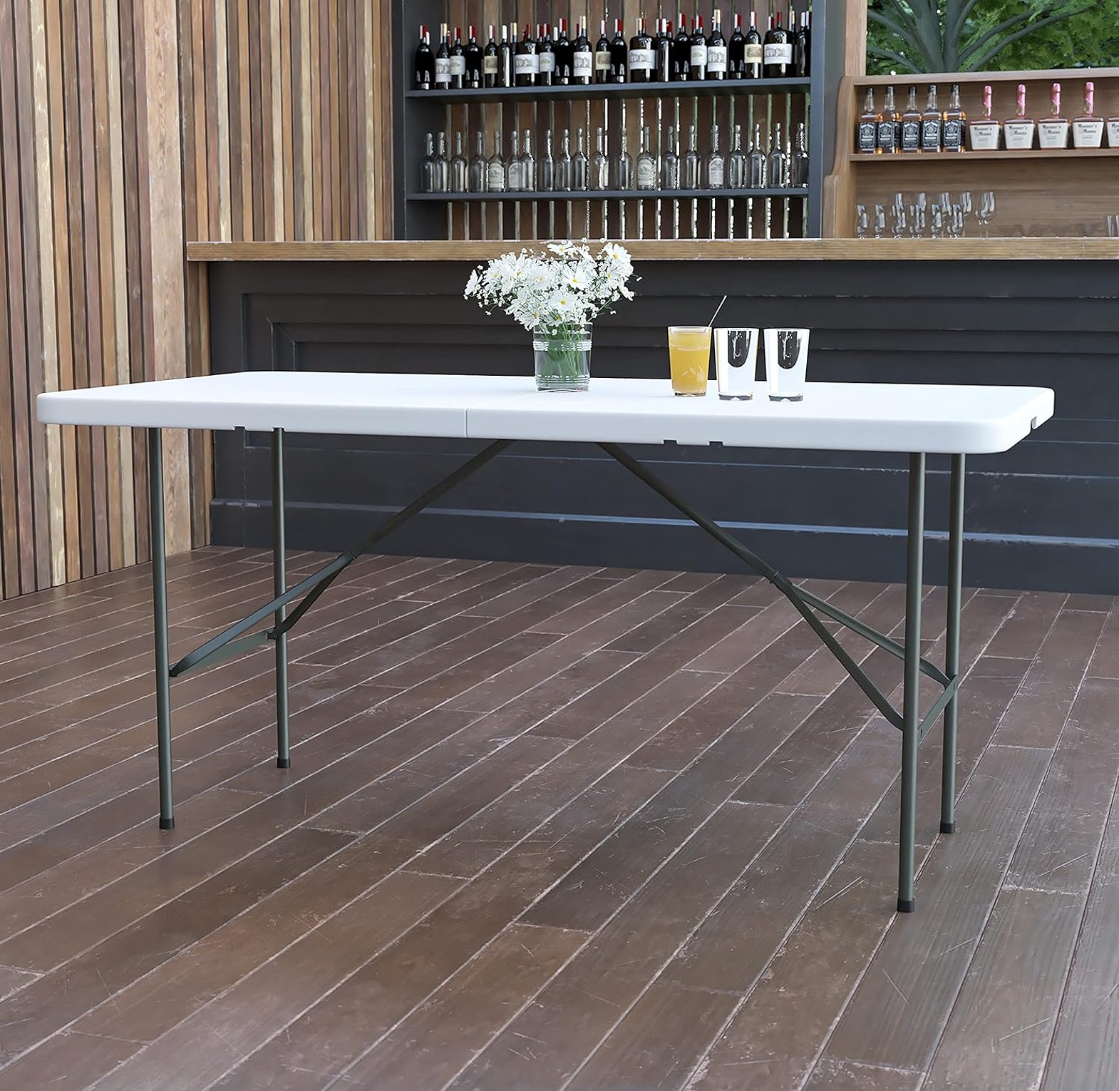  1.2m Foldable Table – Easy Carry, Strong Steel Frame, Perfect for Indoor & Outdoor Use image