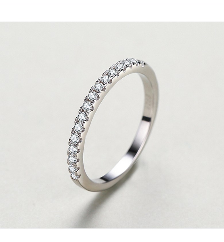 Cubic Zirconia Ladies/women wedding band/ring  image