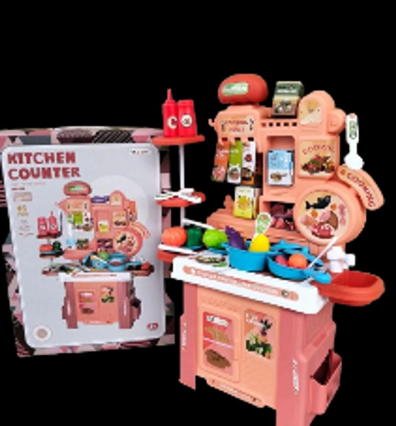 46 PCS Pretend Play Kids Kitchen Set image