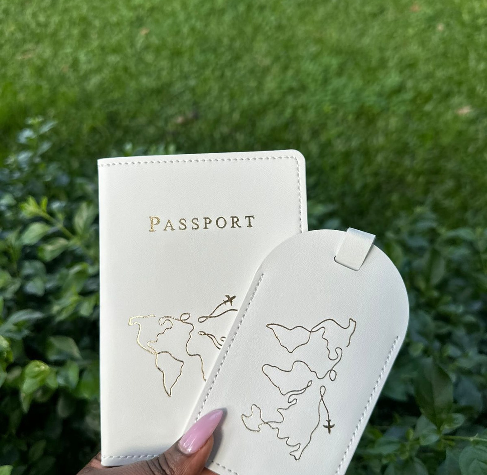 World Map Outline Passport Cover image